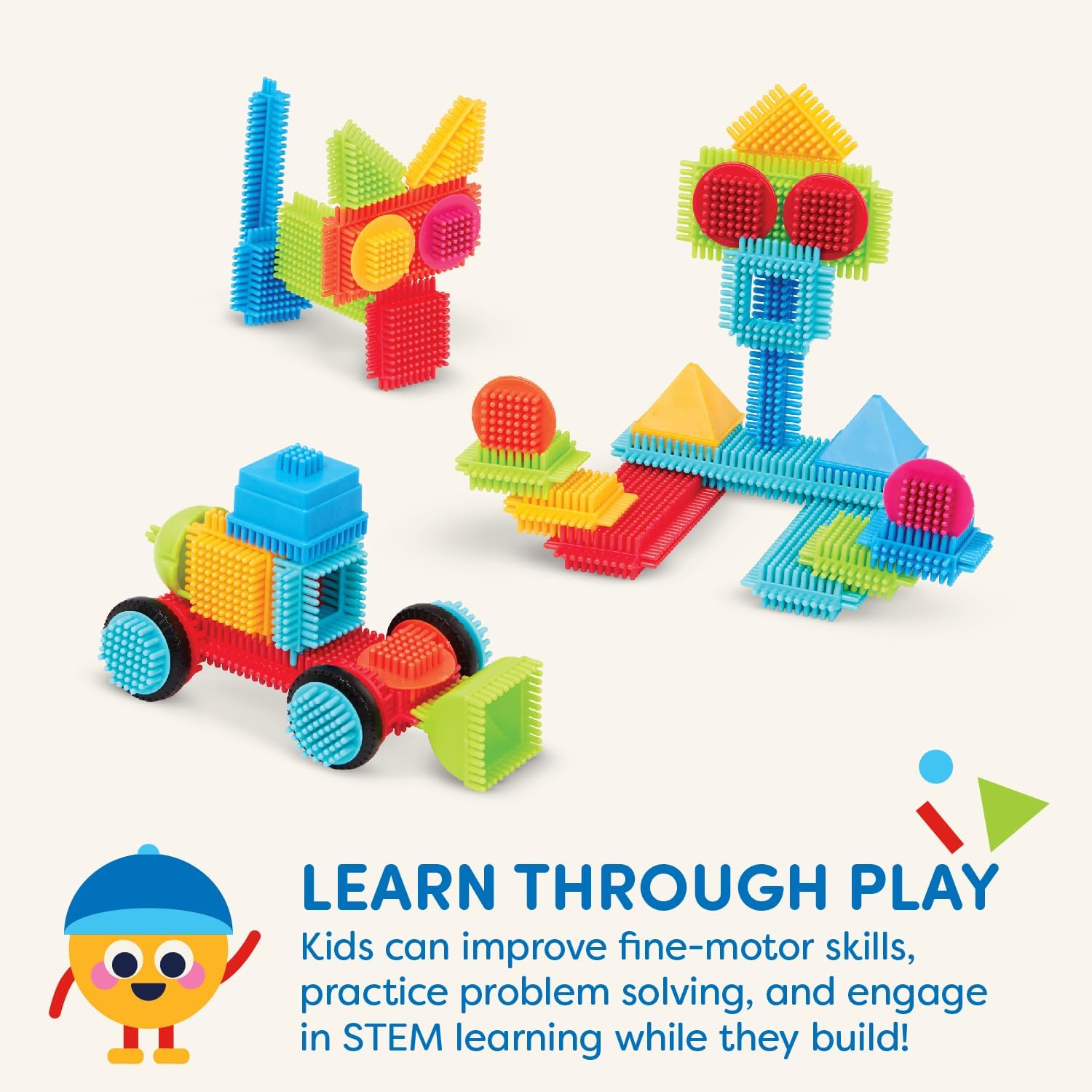 Battat Bristle Blocks STEM Building Toy 50 pcs