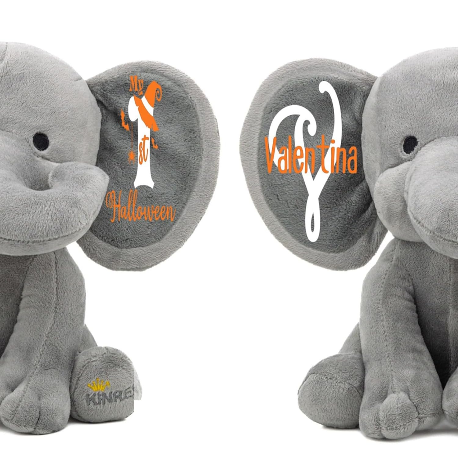 Personalized Elephant Stuffed Animal - My First Halloween