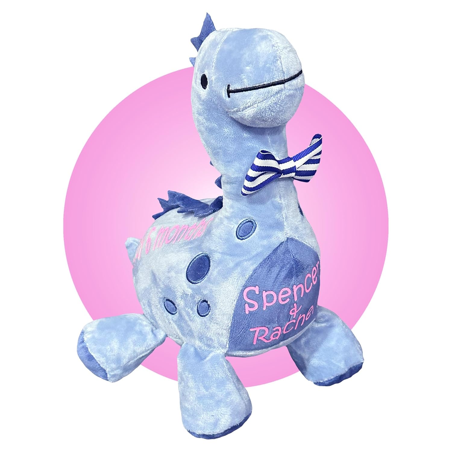 Blue Dinosaur Plushie - Personalized Gift for Kids