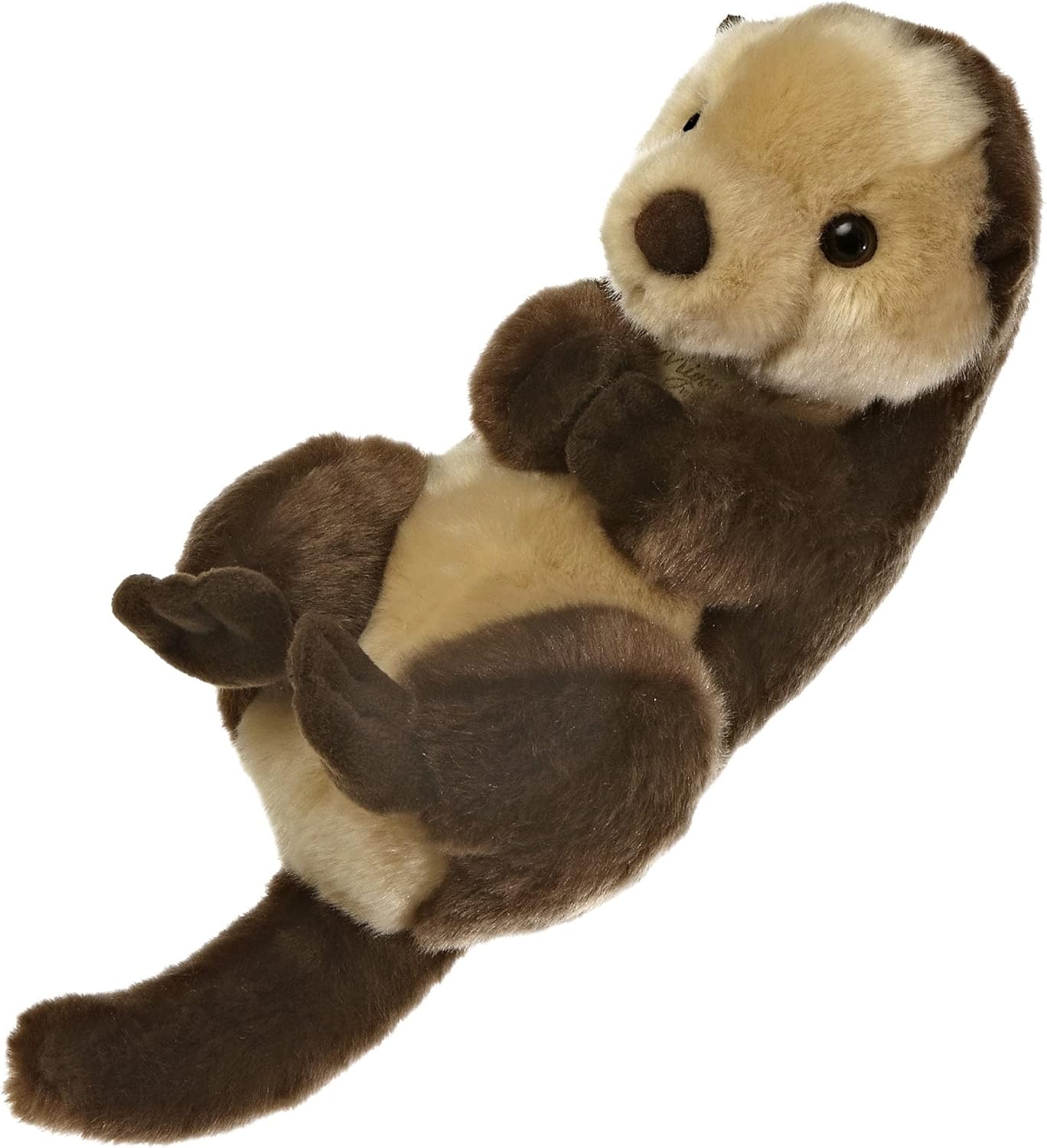 Aurora Realistic Sea Otter Stuffed Animal - 10 Inches Brown 1