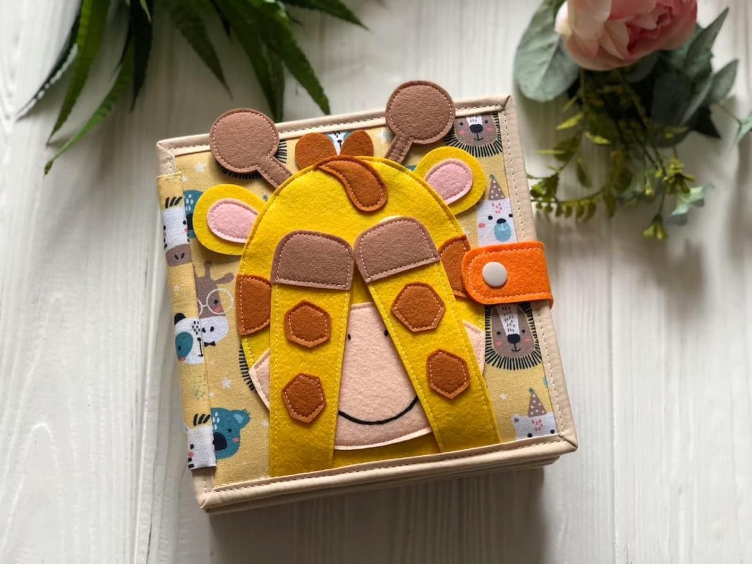 Handmade Animals Quiet Baby Book Montessori Toy