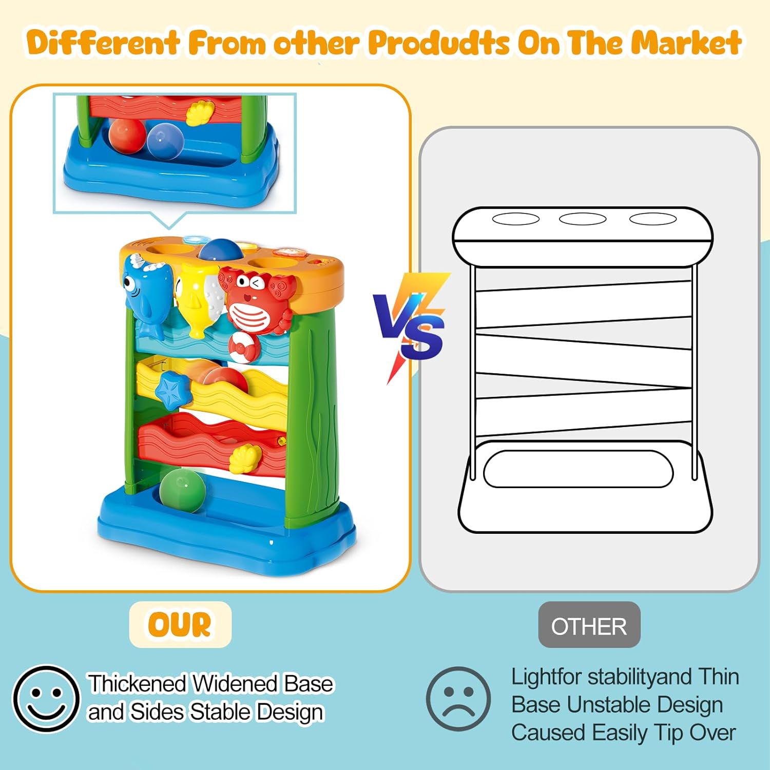 OCHIDO Musical Interactive Toy for Toddlers 6-24 Months