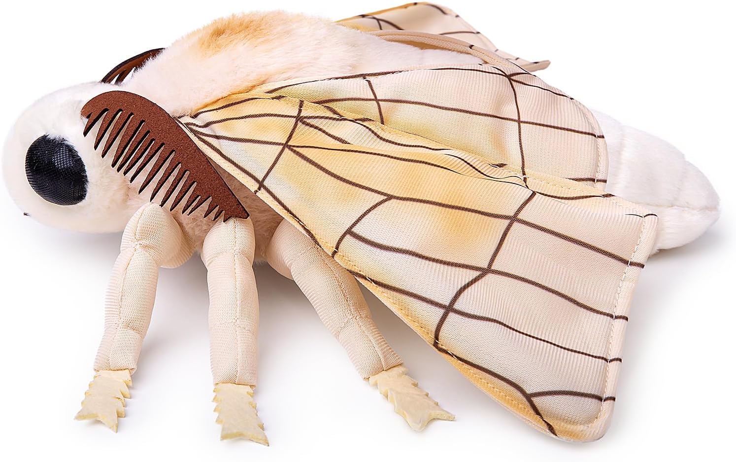 ZHONGXIN MADE Silk Moth Plush - Realistic 11in Stuffed Animal