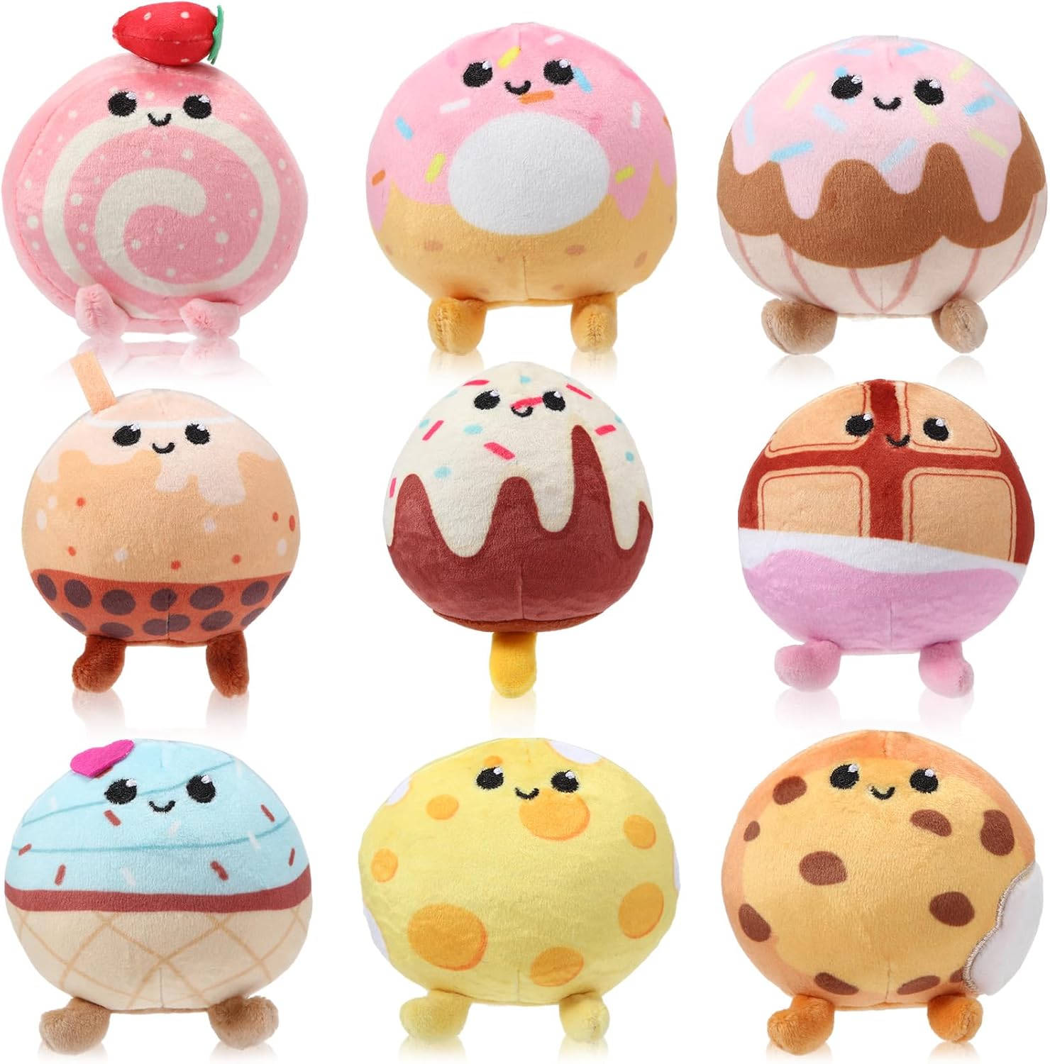 Libima 9 Pcs Mini Stuffed Animals Keychain Set