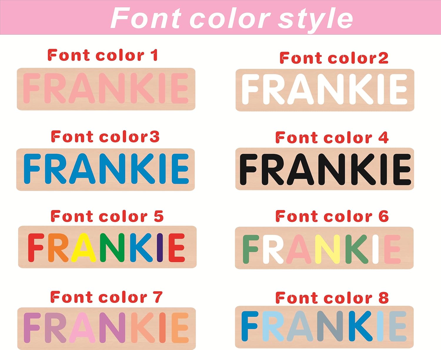 Vnque Personalized Wooden Name Puzzles for Kids 1