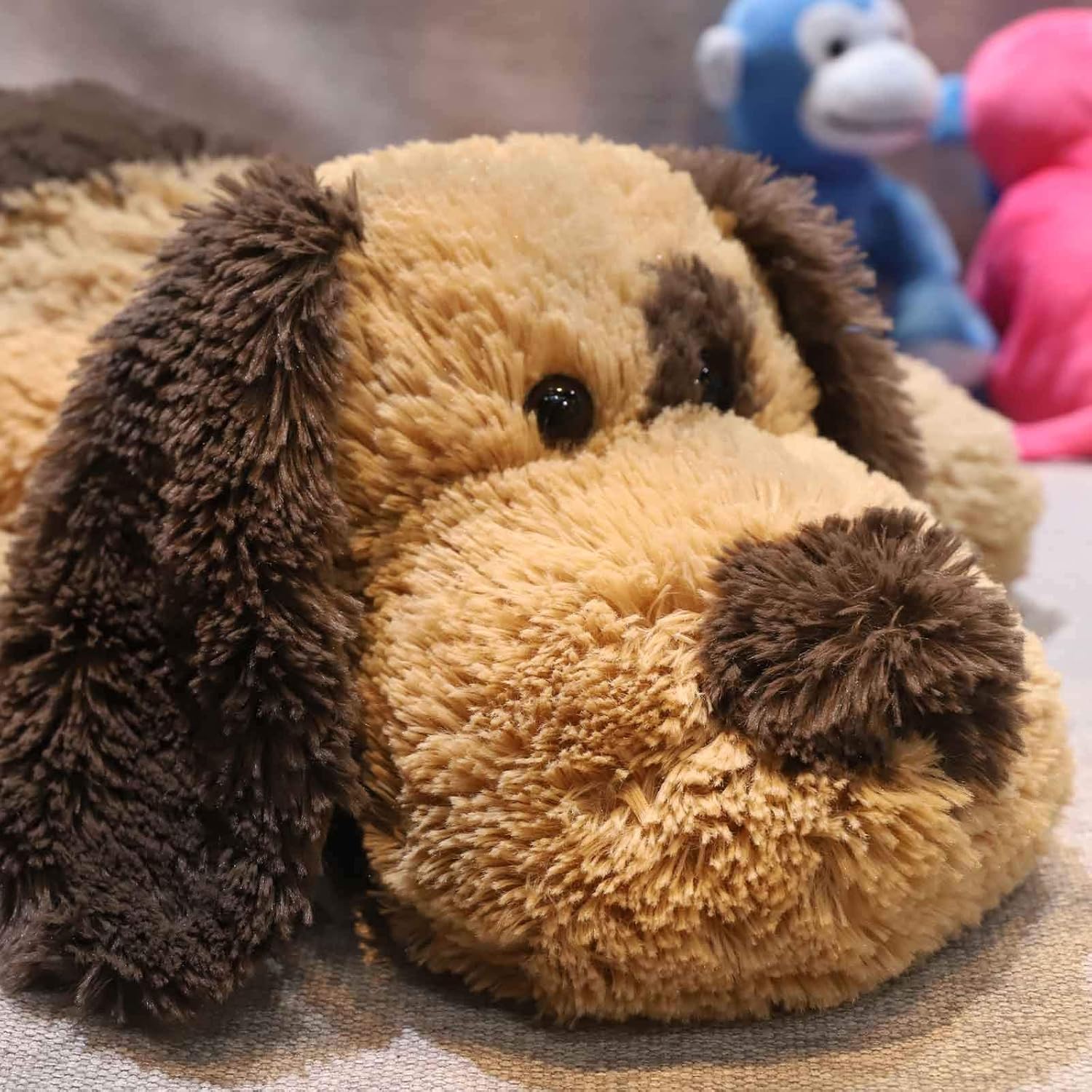 WEIGEDU Floppy Stuffed Dog 20 Inch Brown