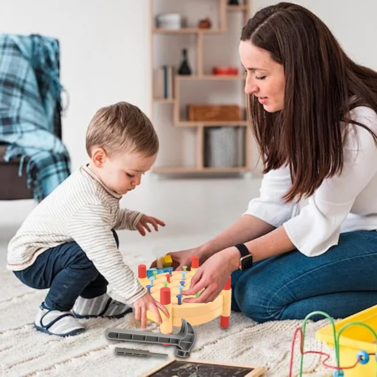 Vansza Hammer Toy for Toddlers Durable ABS Material Safe and Odorless