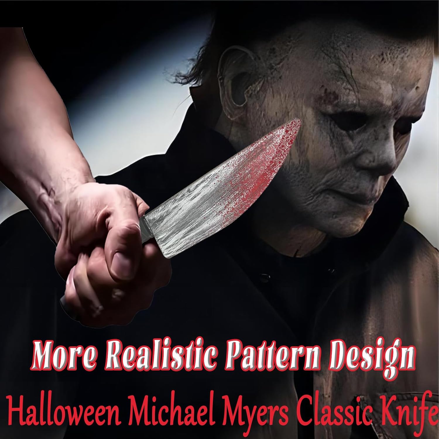 2Pcs Halloween Fake Knife Prop with Fake Blood