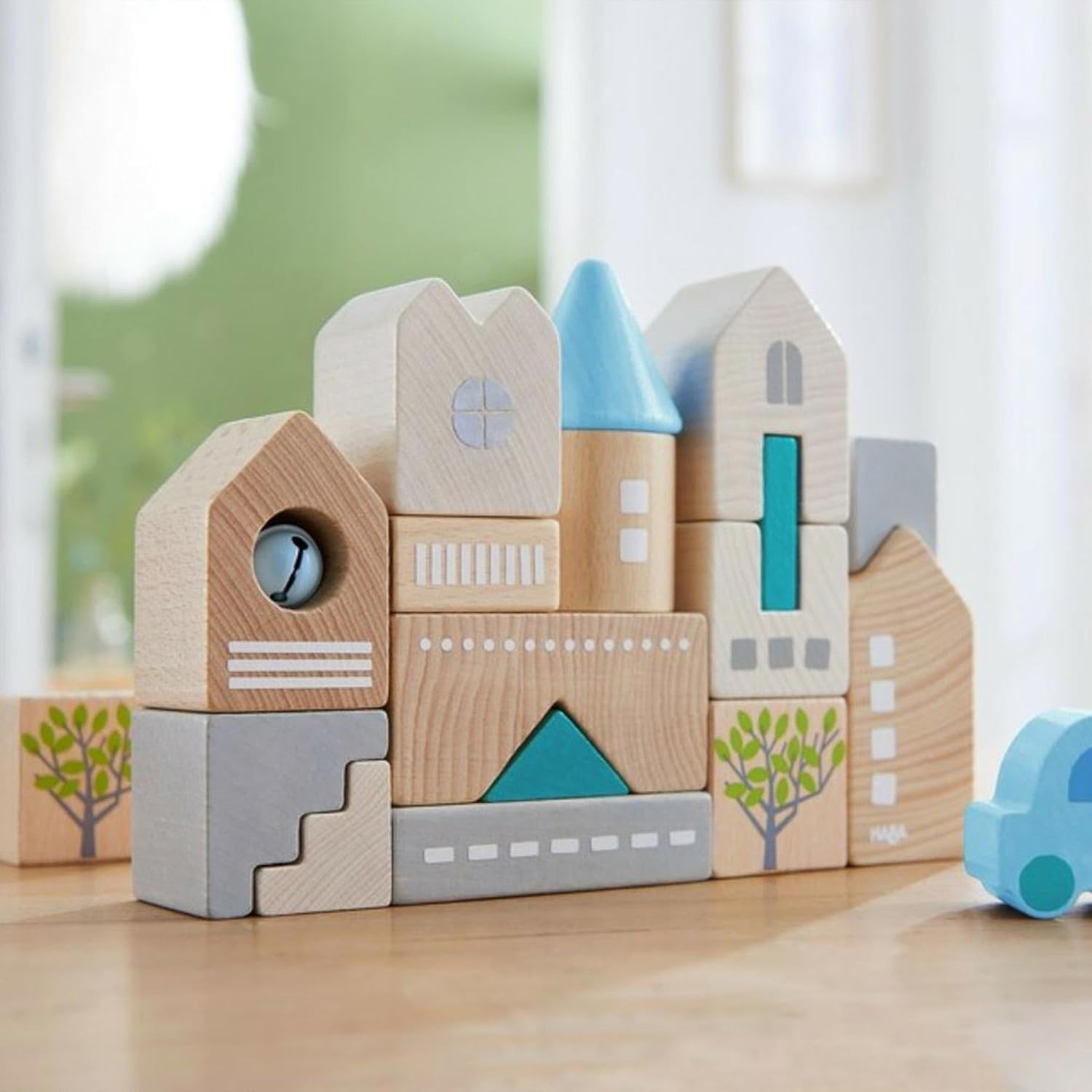 HABA Wooden Building Blocks Bad Rodach 18-Piece Set