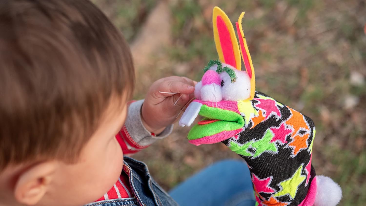 La Sol Imports Knitted Hand Puppet with Movable Mouth