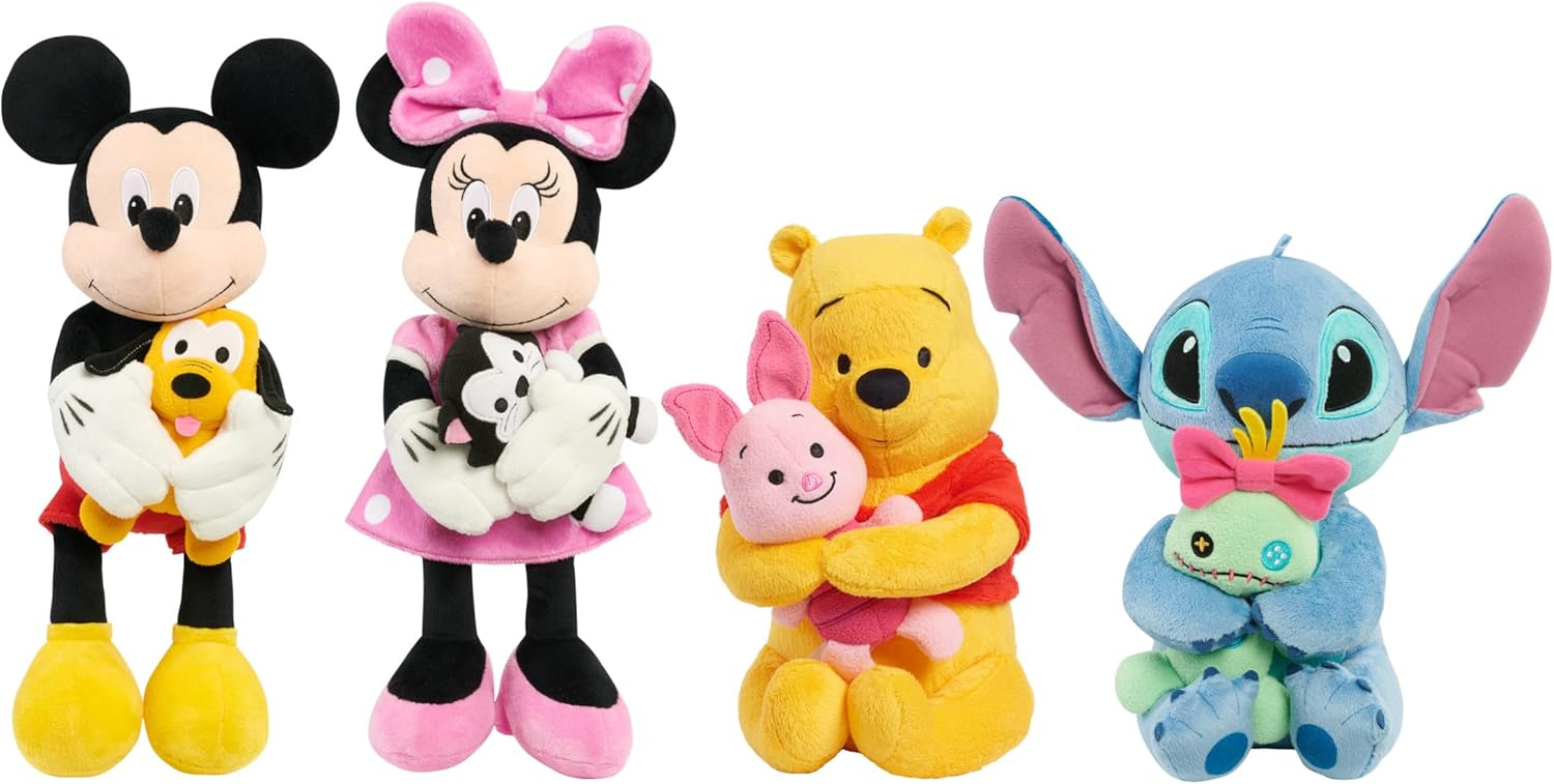 Disney Classics Lil Friends Winnie the Pooh and Piglet Plush Stuffed Animal