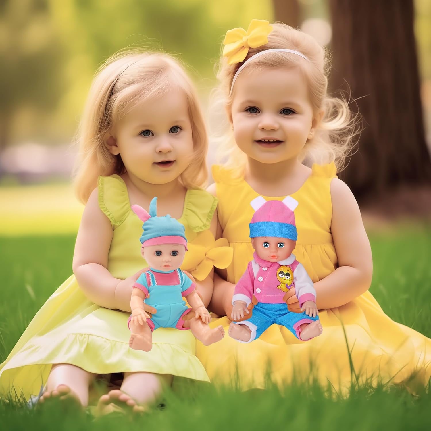 ARTST 12 Inch Baby Doll Clothes 6 Sets with 5 Hats