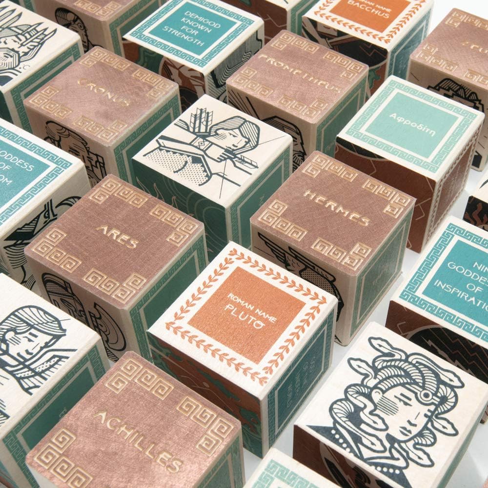 Uncle Goose Greek Mythology Blocks - USA Made