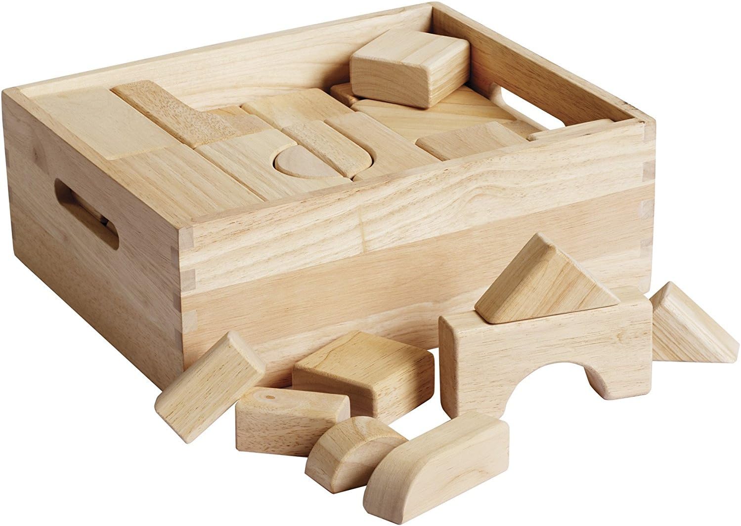 MOD Complete Standard Unit Wood Blocks with Storage Tray 64 Pcs