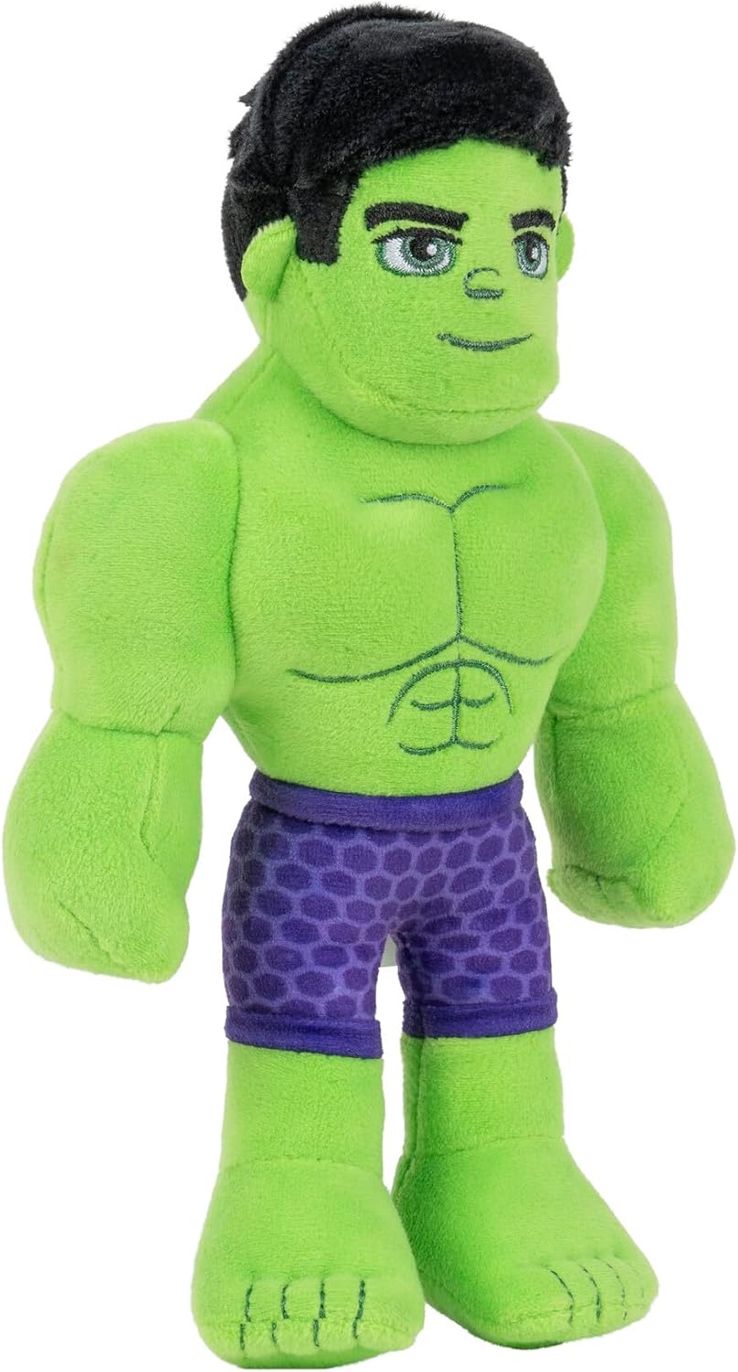 SPIDEY AND HIS AMAZING FRIENDS Plush Hulk 8-Inch Kids Toy 1