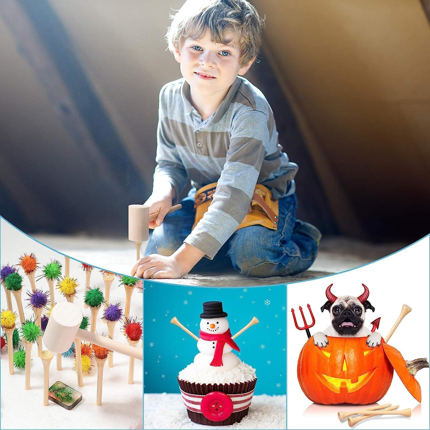 KIHACO Hammering Toy Set for Kids 4