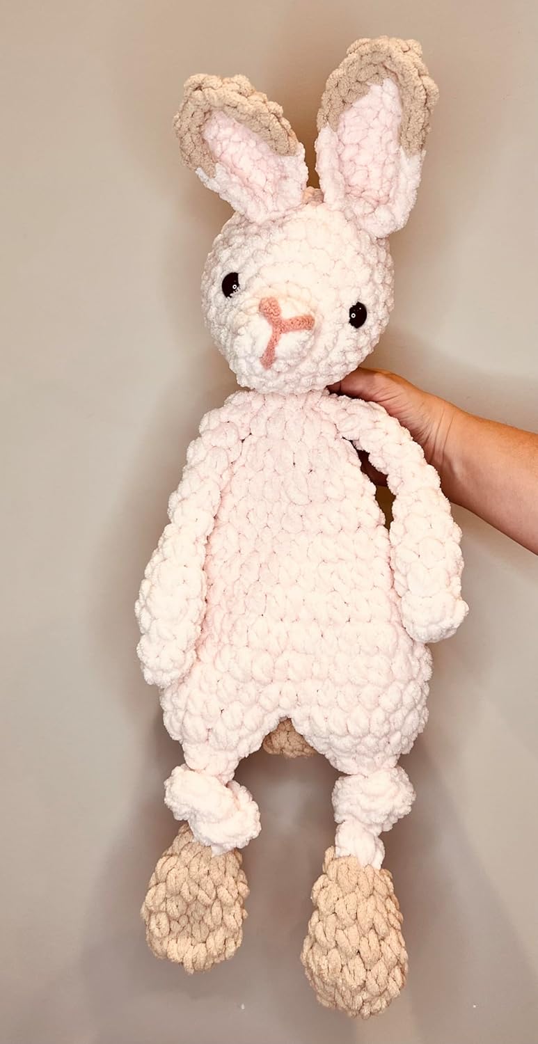 Handmade Bunny Snuggler Plush Toy for Baby