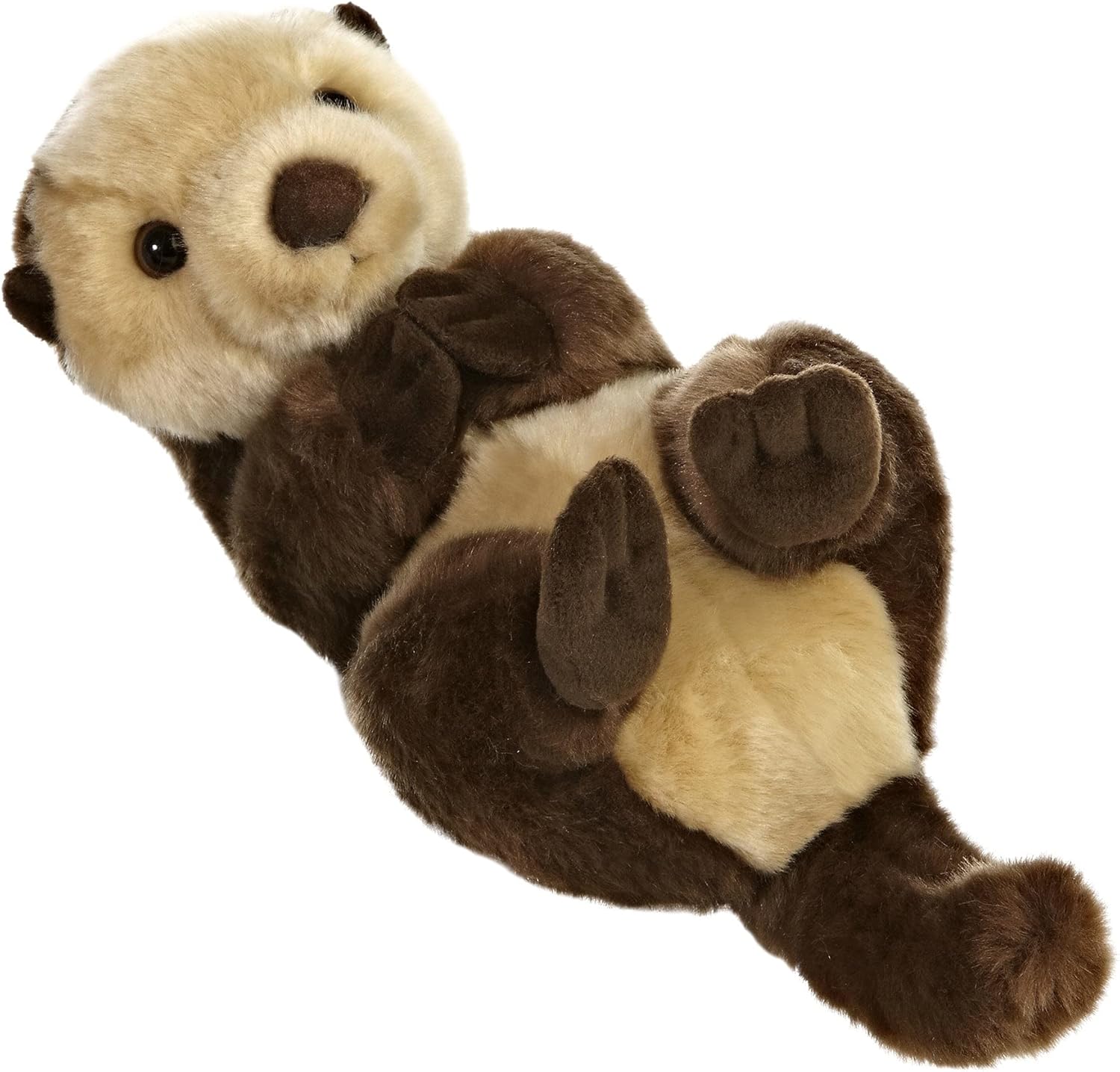 Aurora Realistic Sea Otter Stuffed Animal - 10 Inches Brown 1