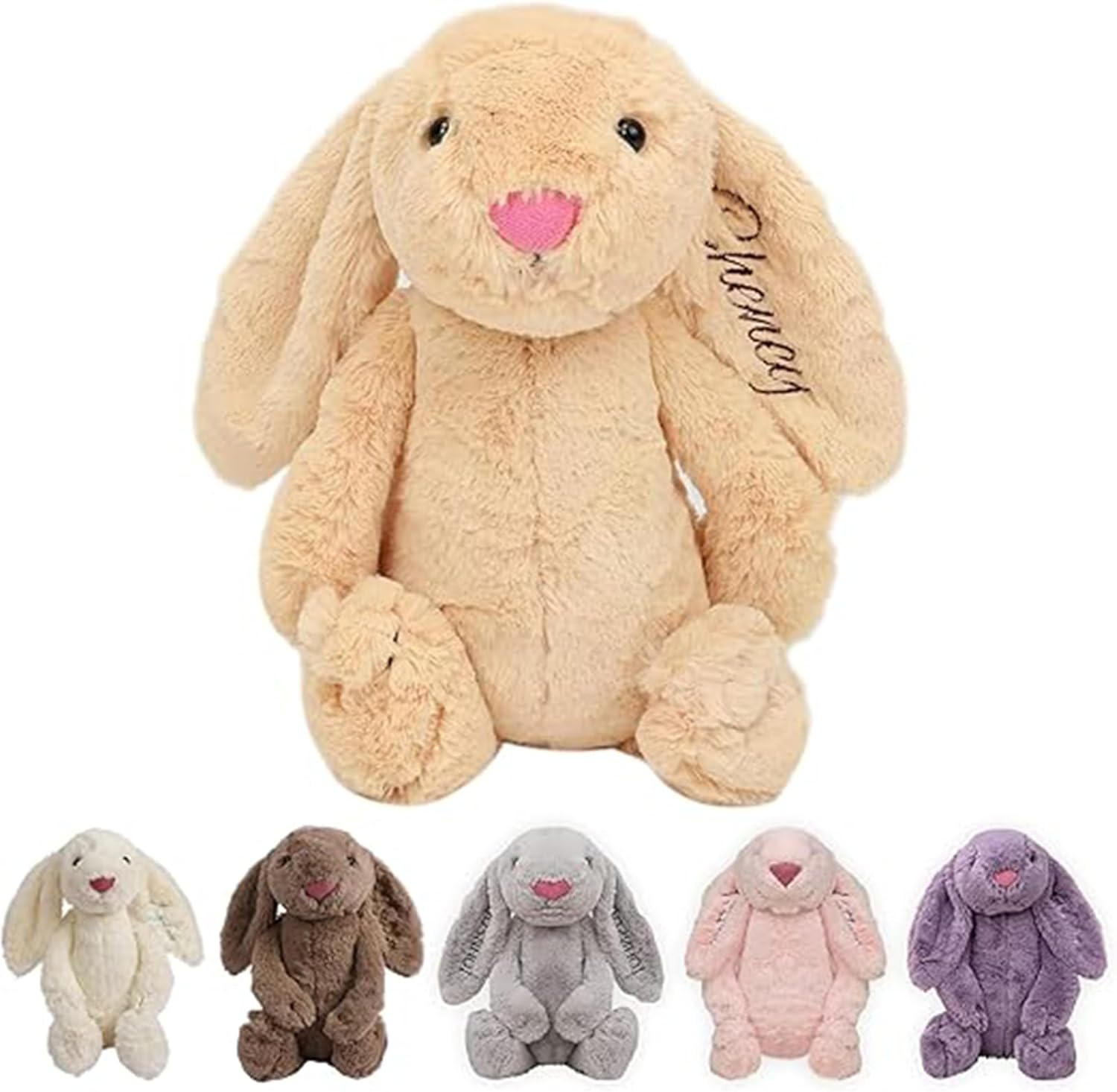 Personalized Baby Bunny Plush Toy with Name