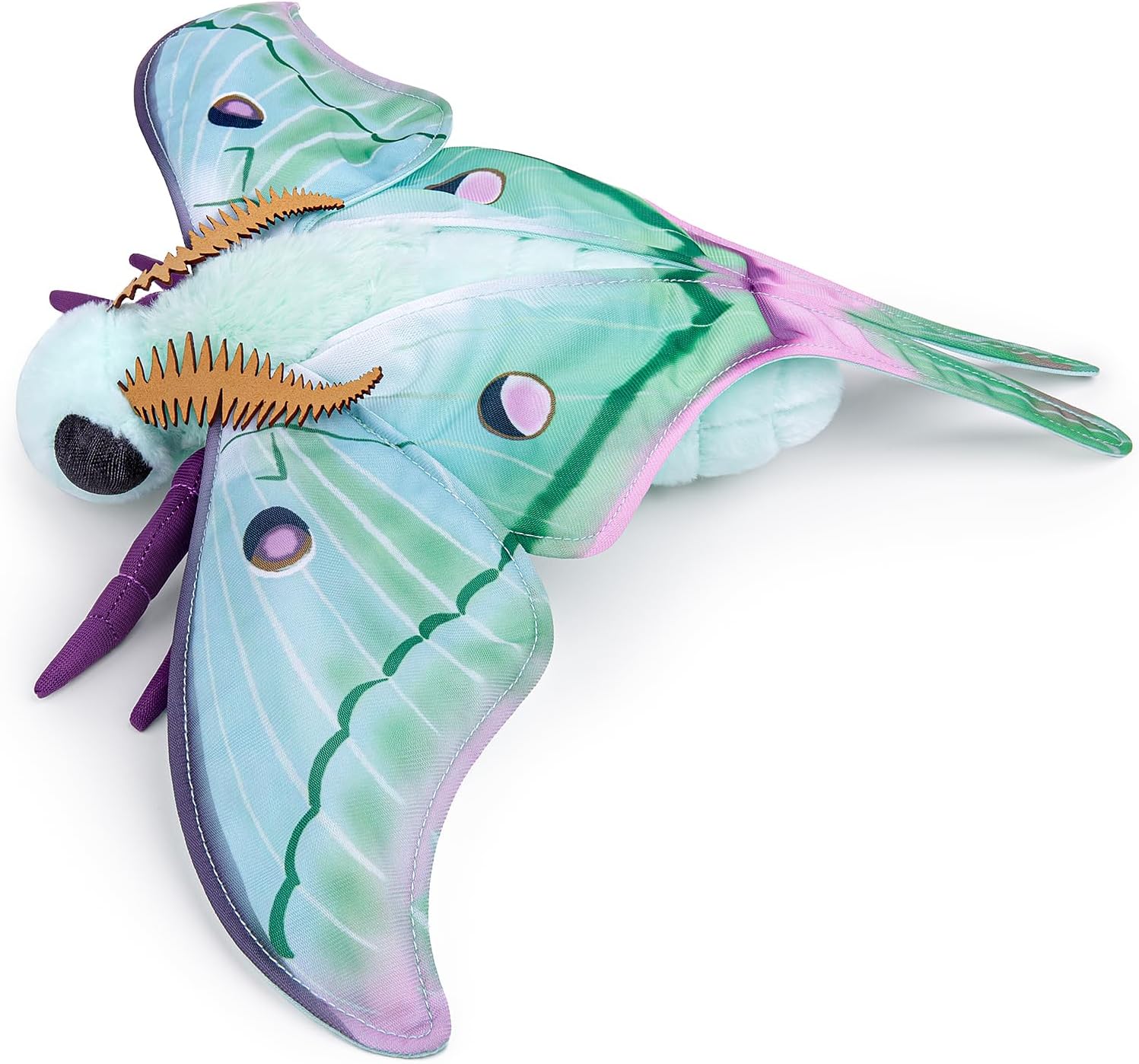 Luna Moth Plush Toy 11 Inch Realistic Stuffed Animal