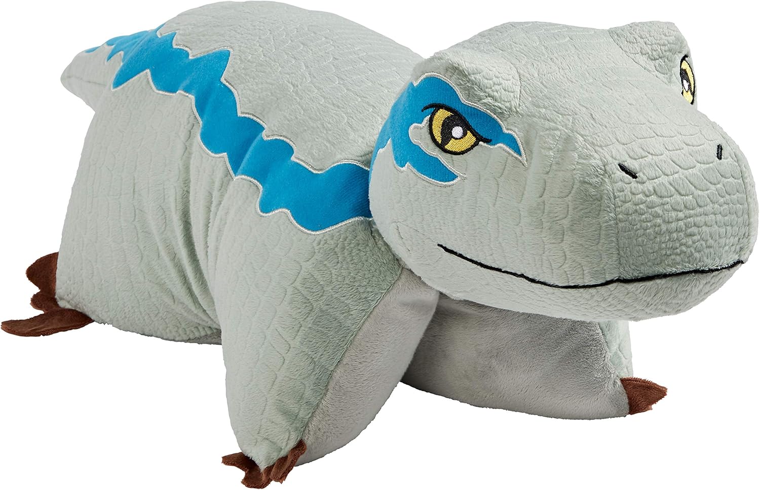 Pillow Pets 16 Blue Velociraptor Plush Stuffed Animal