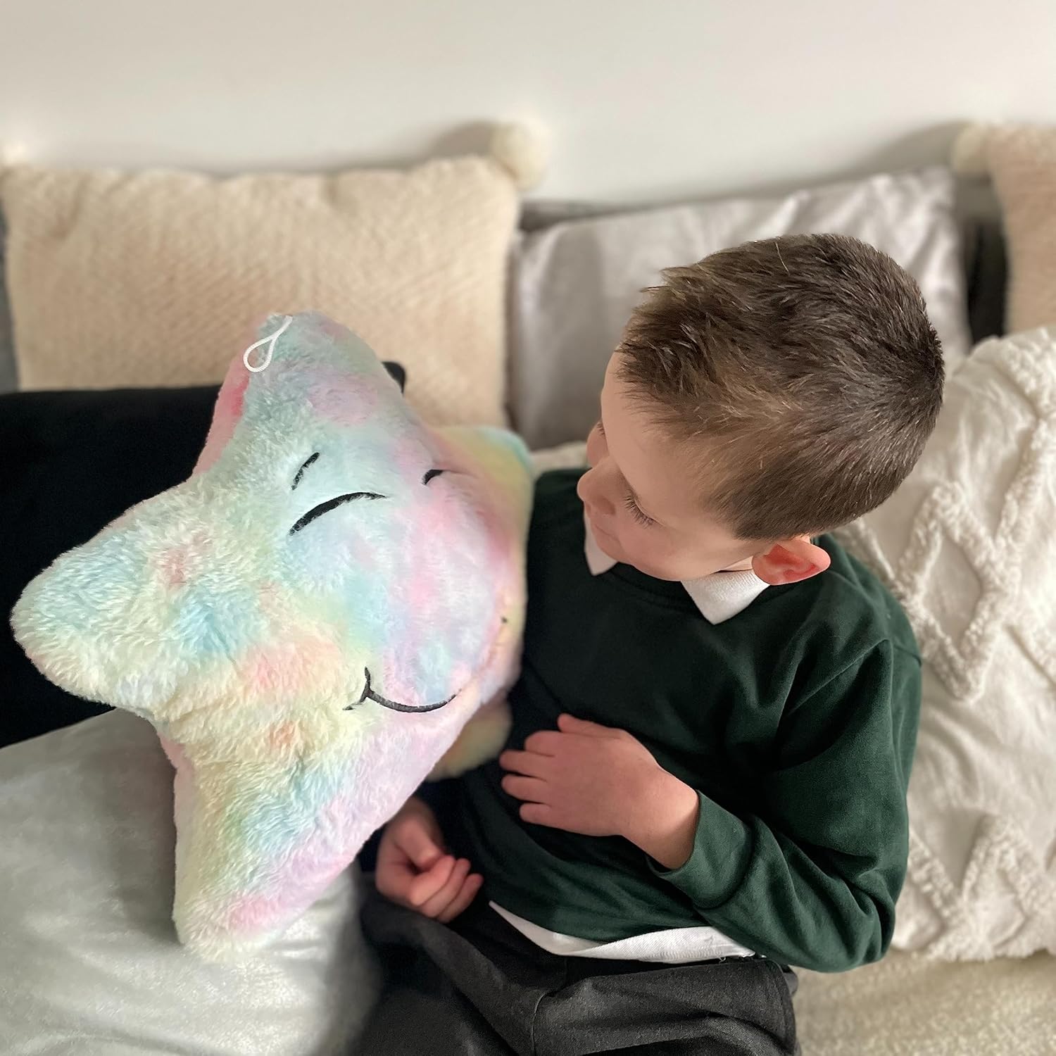 LoveHugs Musical Star Plush Light Up Toy for Newborn Autism