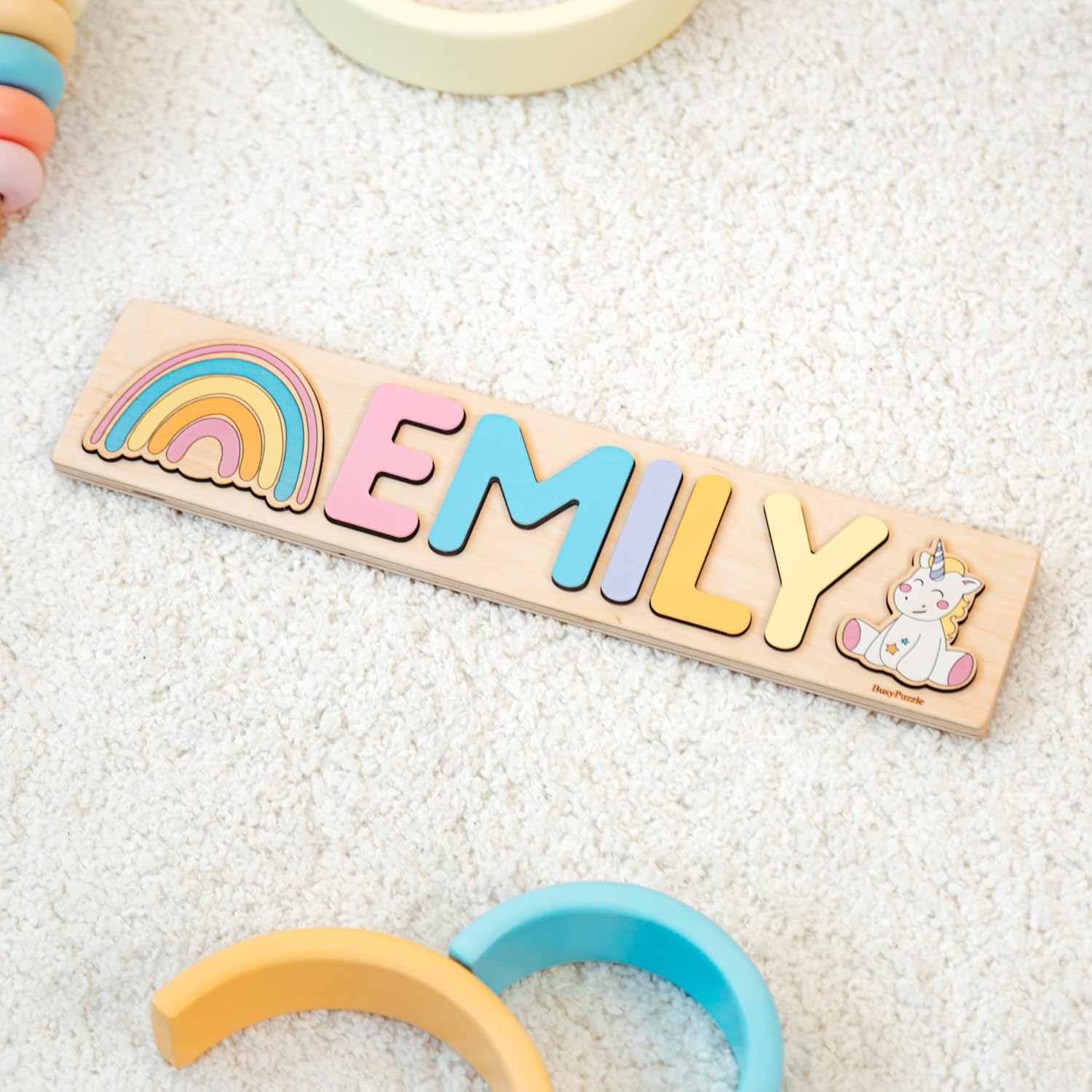 Personalized Wooden Name Puzzle for Baby