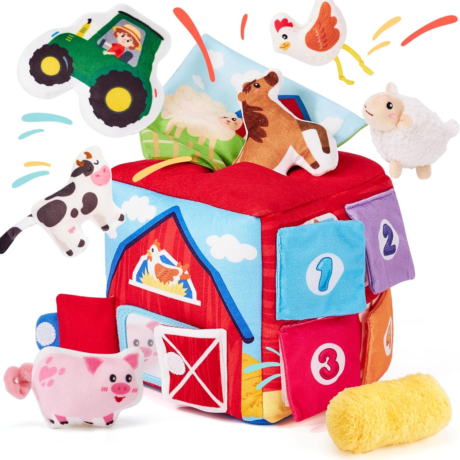 Hahaland Baby Surprise Toy Box 6-12 Months 13 PCS