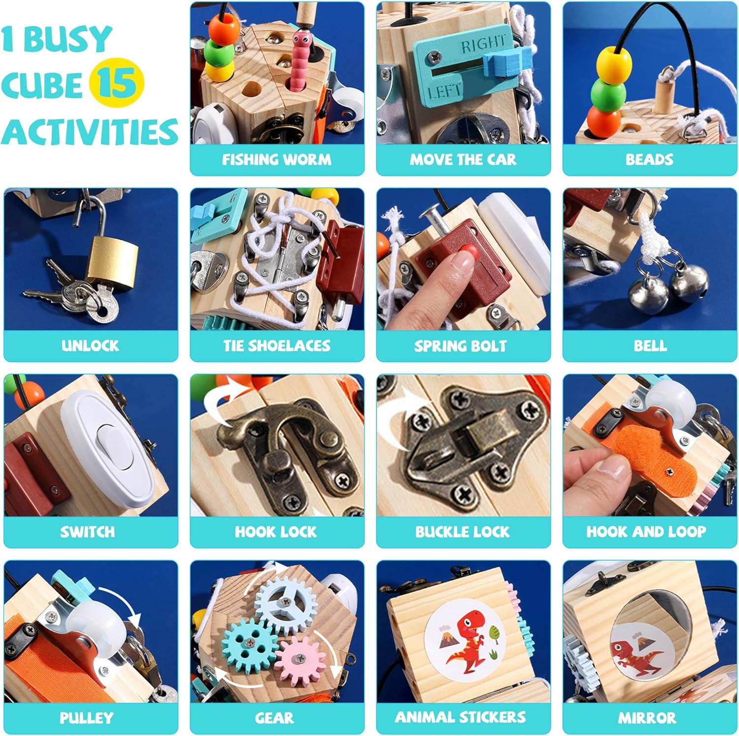 Ark Miido 15-in-1 Busy Cube for Kids