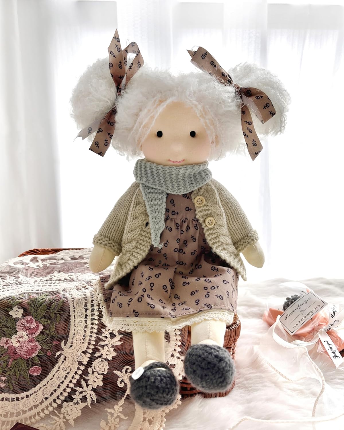 BlissfulPixie Waldorf Doll 12 Handmade Plush Toy