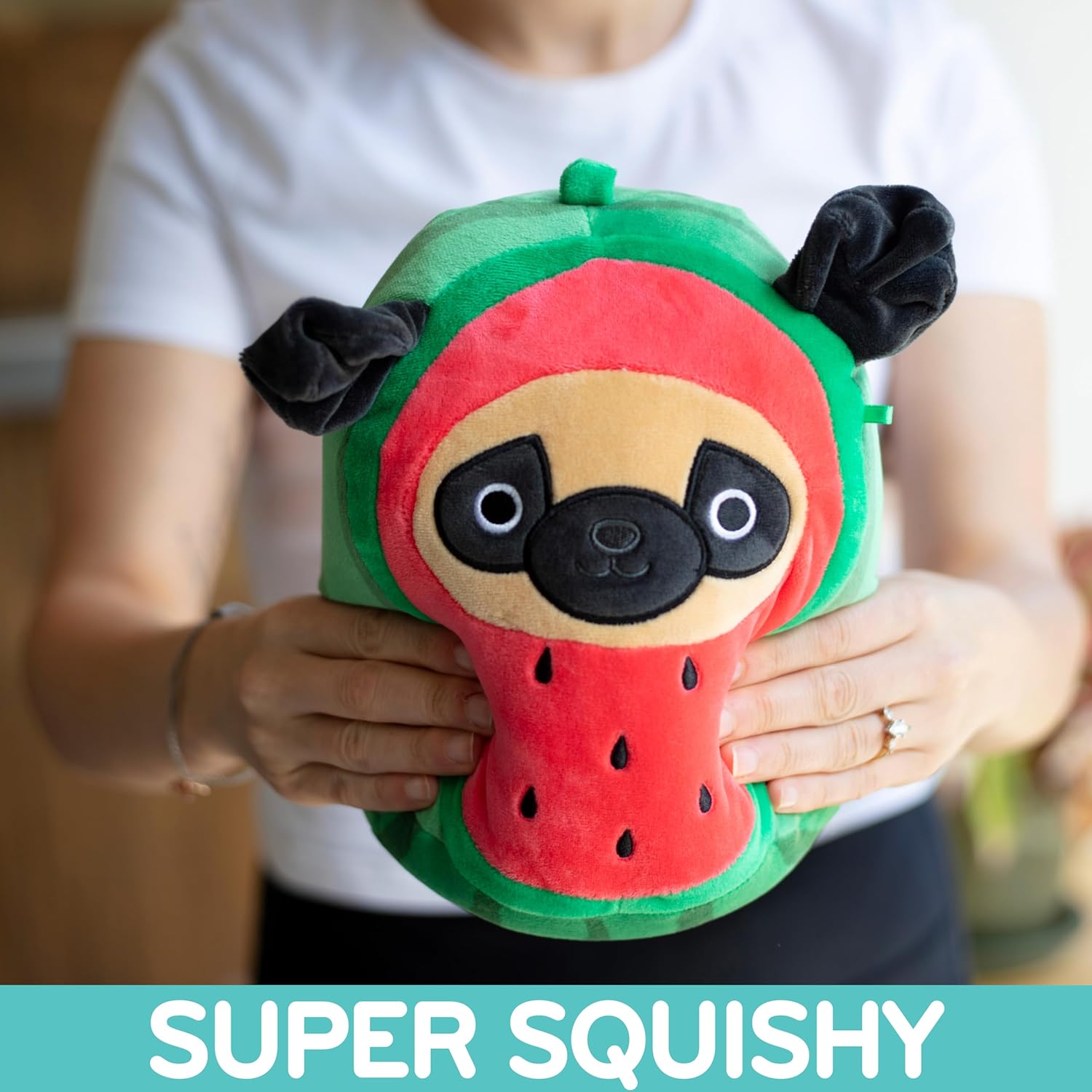 Squishmallows Prince Watermelon Pug 8-Inch Plush