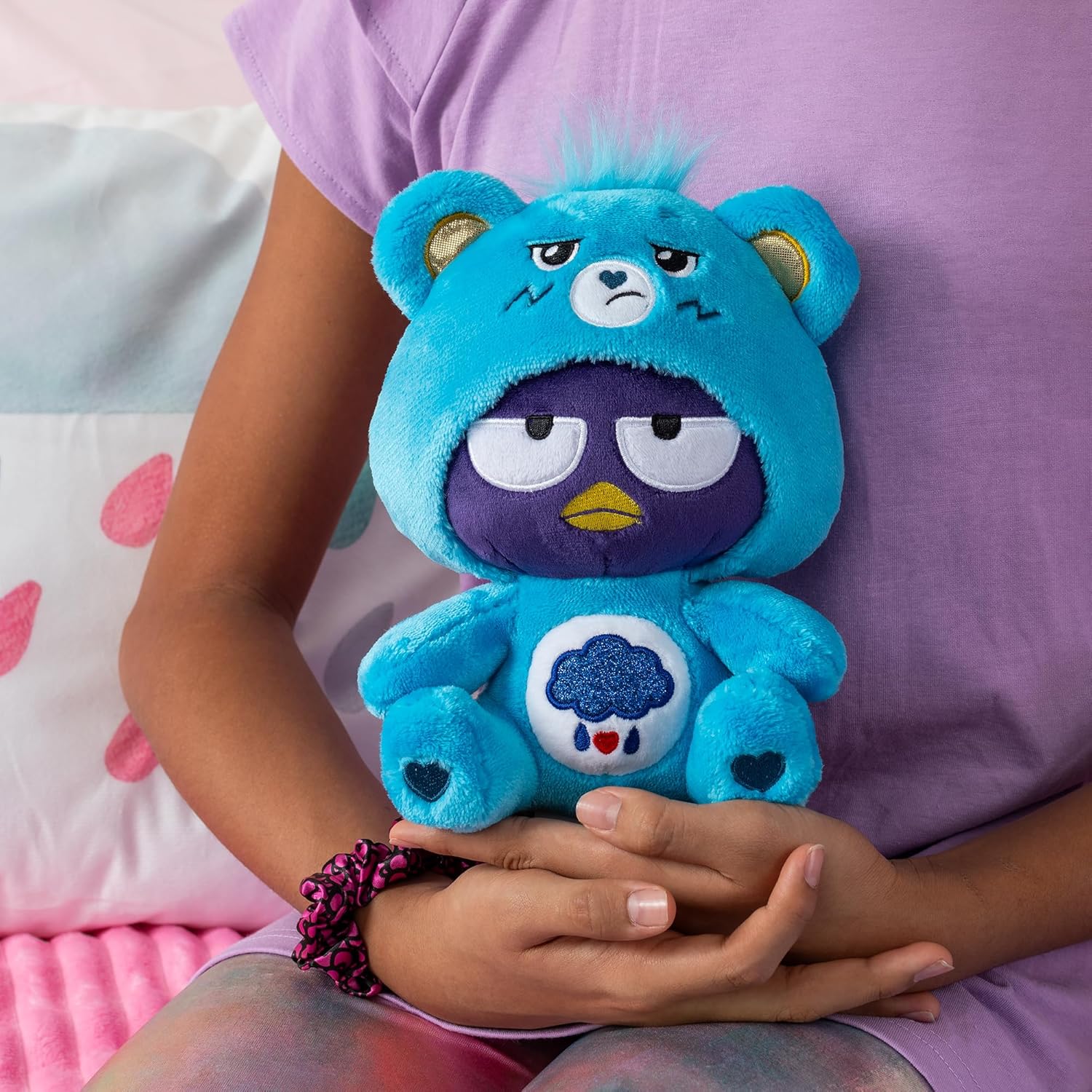 Care Bears - Badtz-Maru Dressed As Grumpy Bear Plush Soft and Huggable