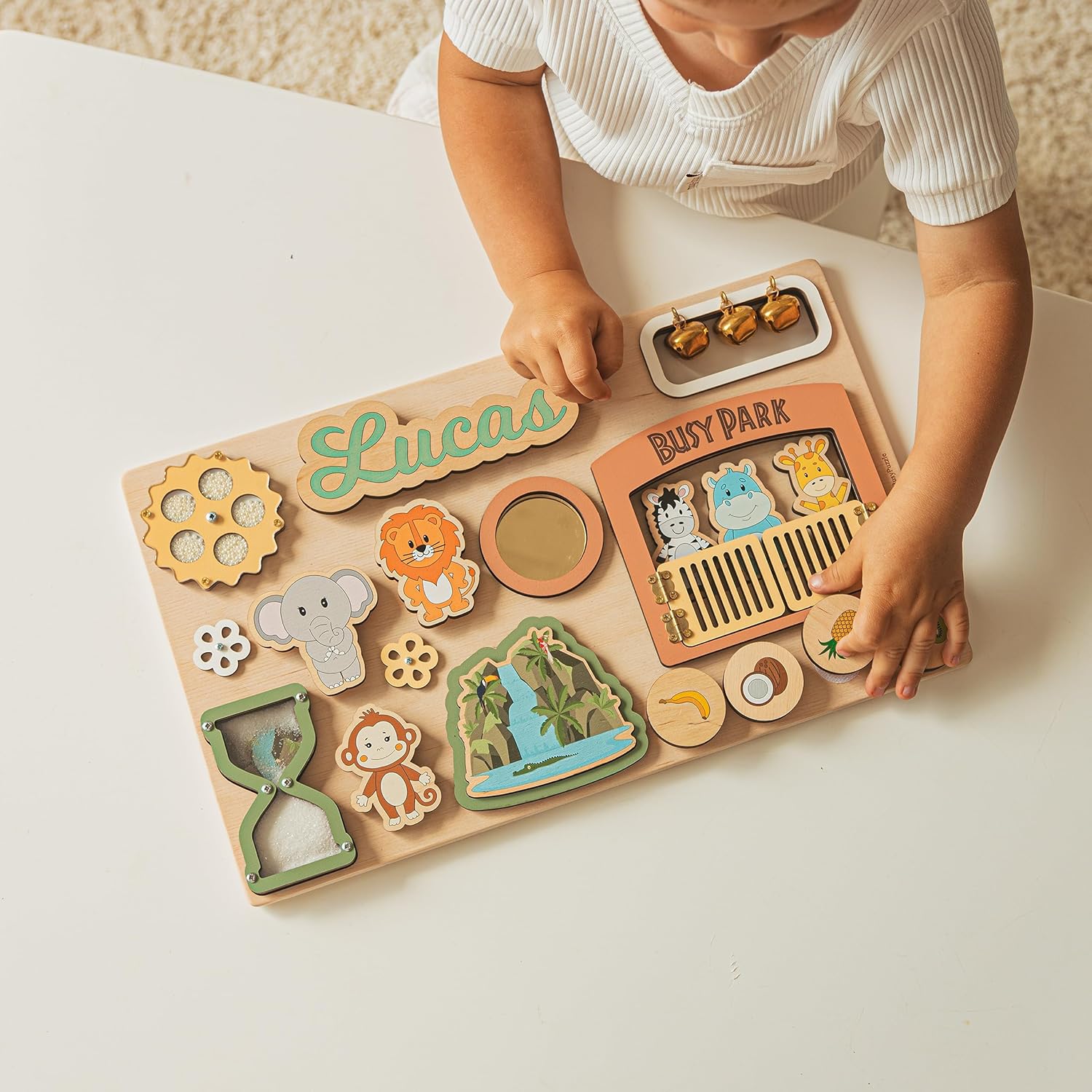Personalized Busy Board with Childs Name