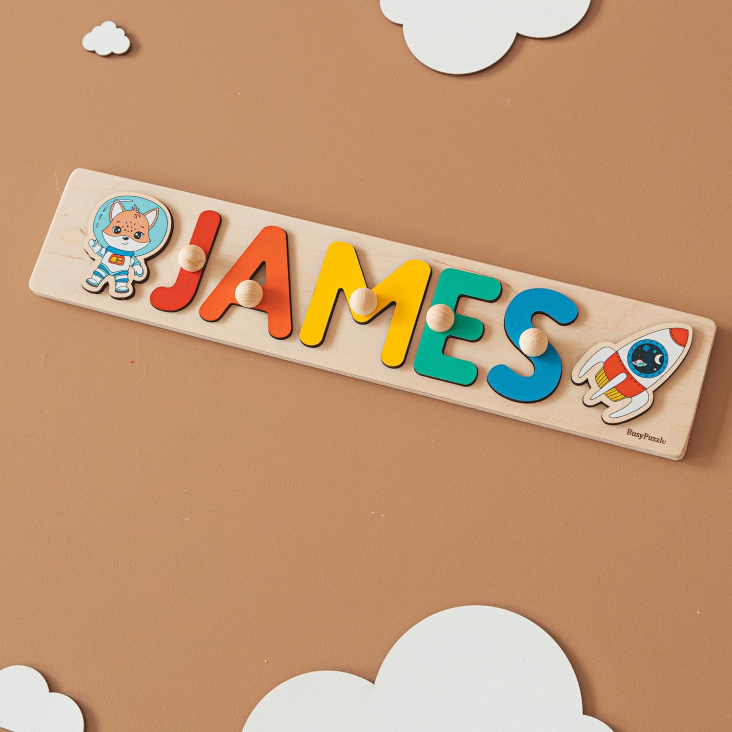 Personalized Wooden Name Puzzle for Kids 1
