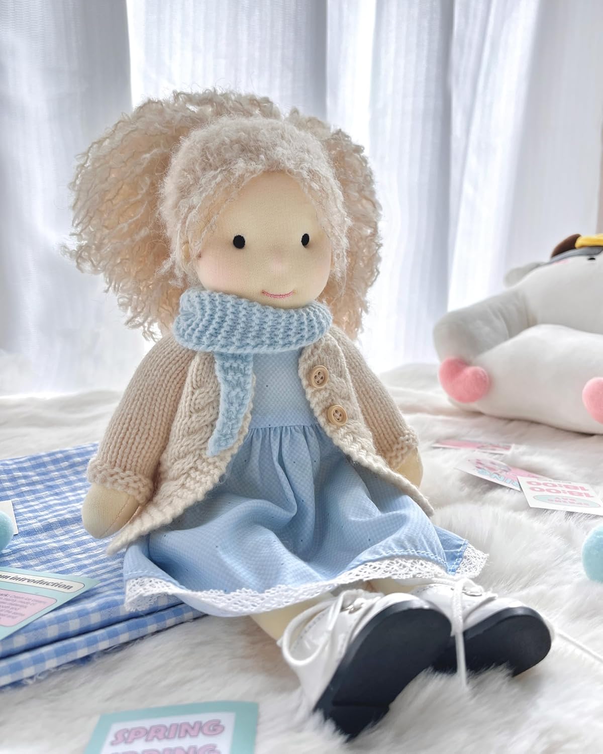 Handmade Waldorf Doll Florke 12 Soft Plush Girl