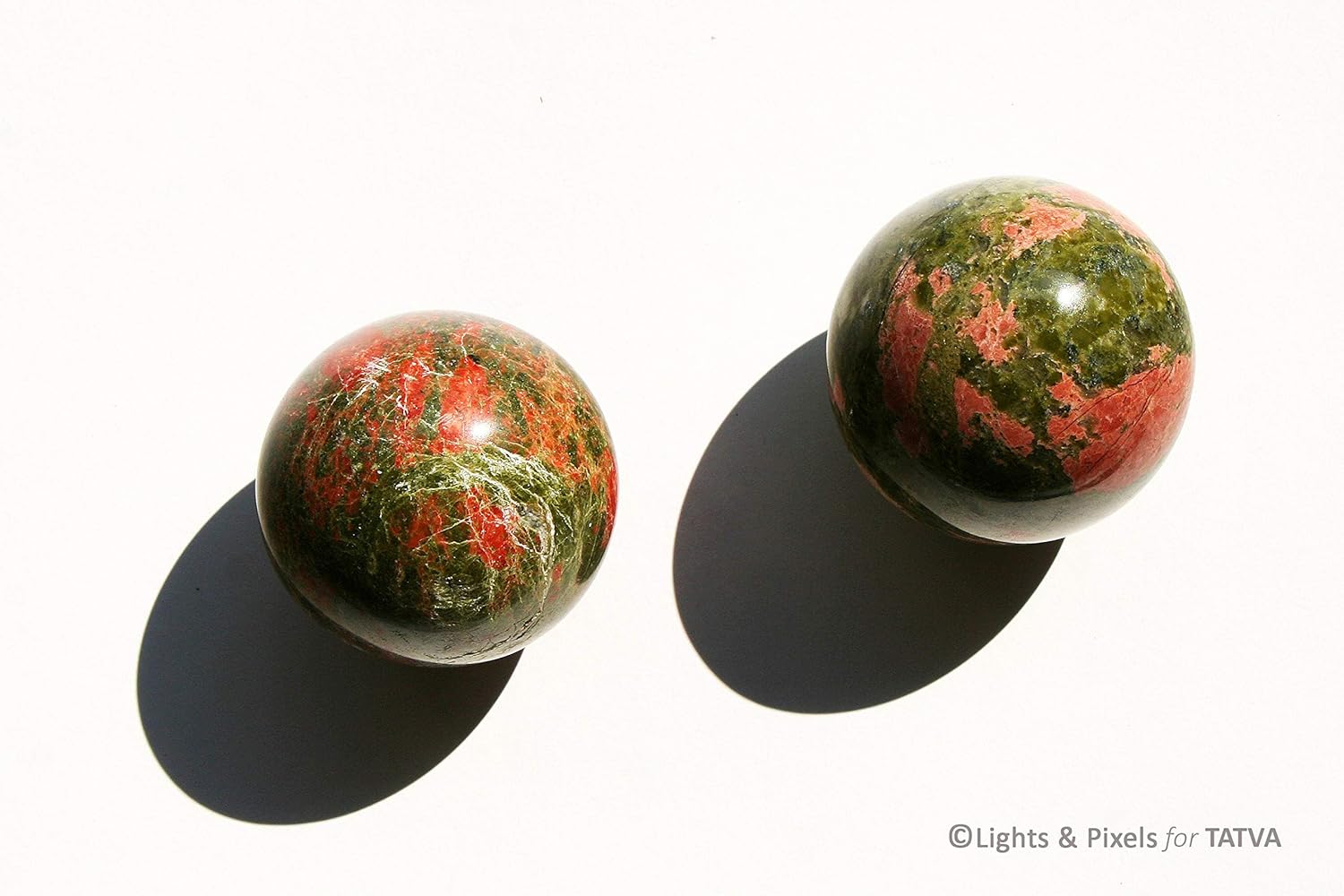 Handmade Unakite Sphere Pink Green Energy Chakra Healing