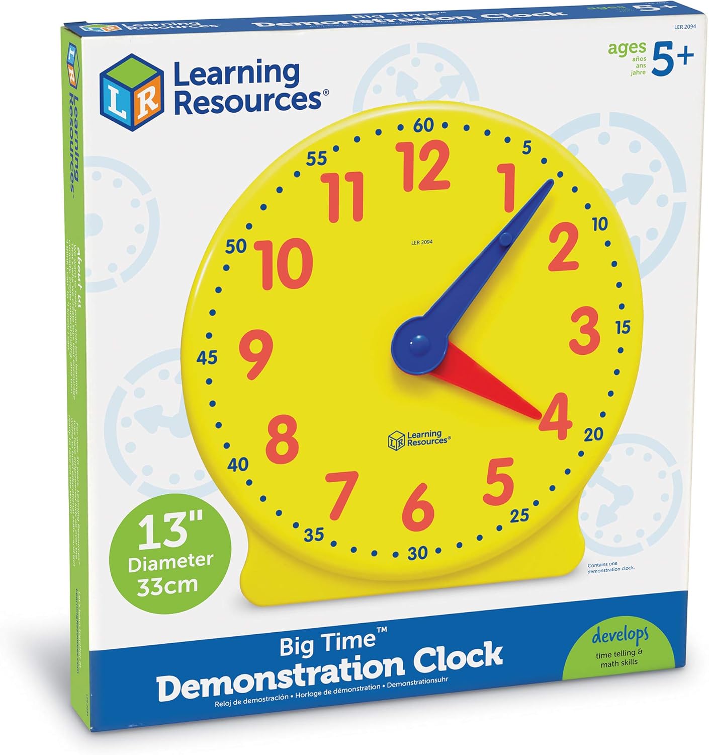 Learning Resources Big Time Learning Clock for Ages 5 1