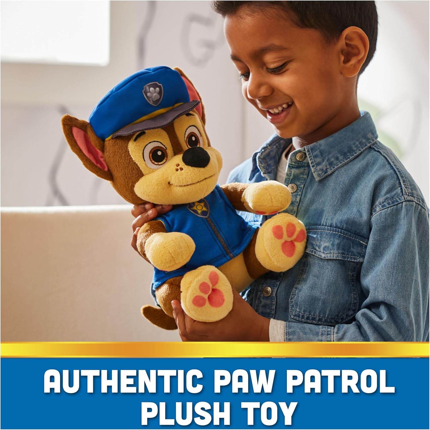 Paw Patrol Chase Plushie 10-Inch Reversible Bedtime Toy