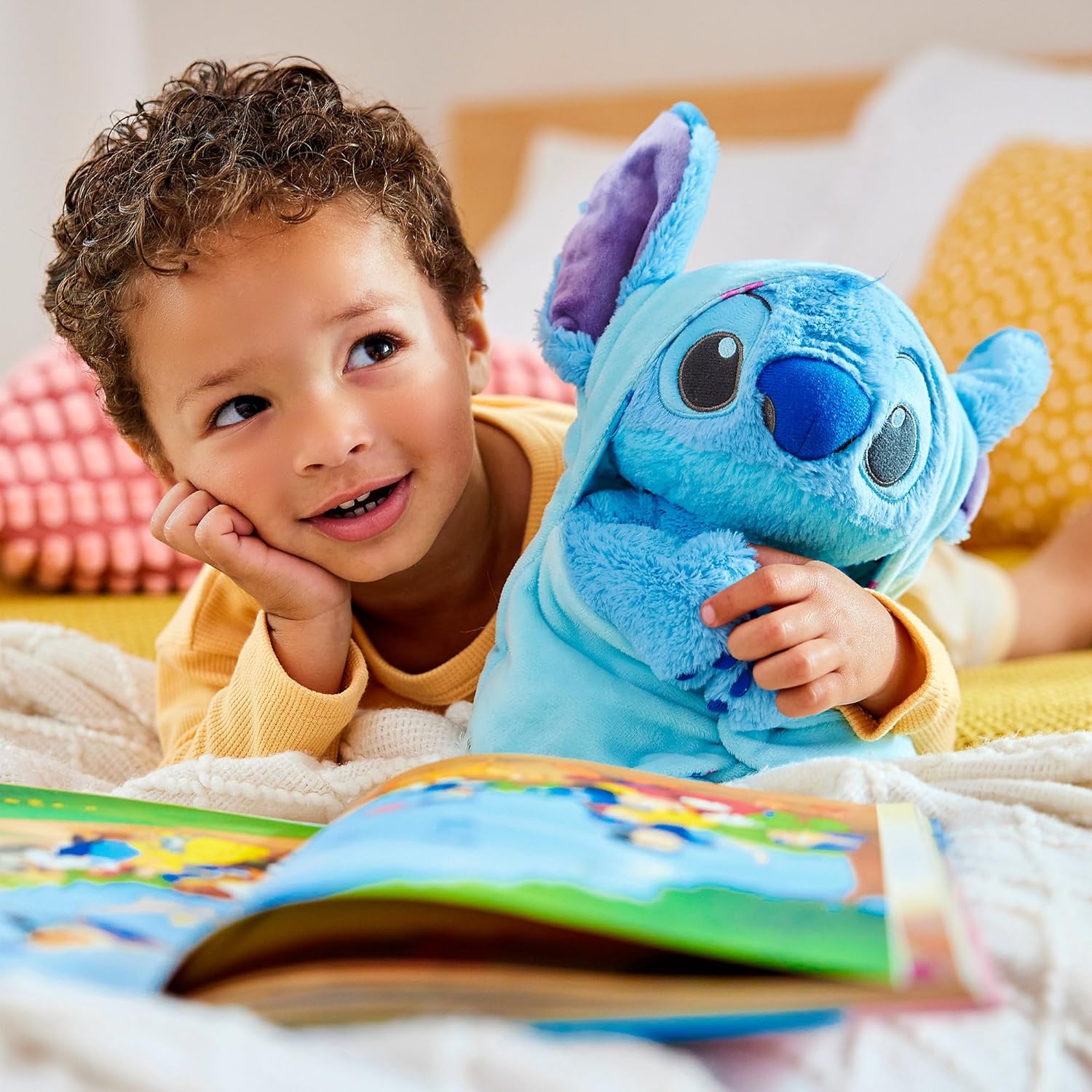 Disney Store Stitch Plush Swaddle Toy for Babies