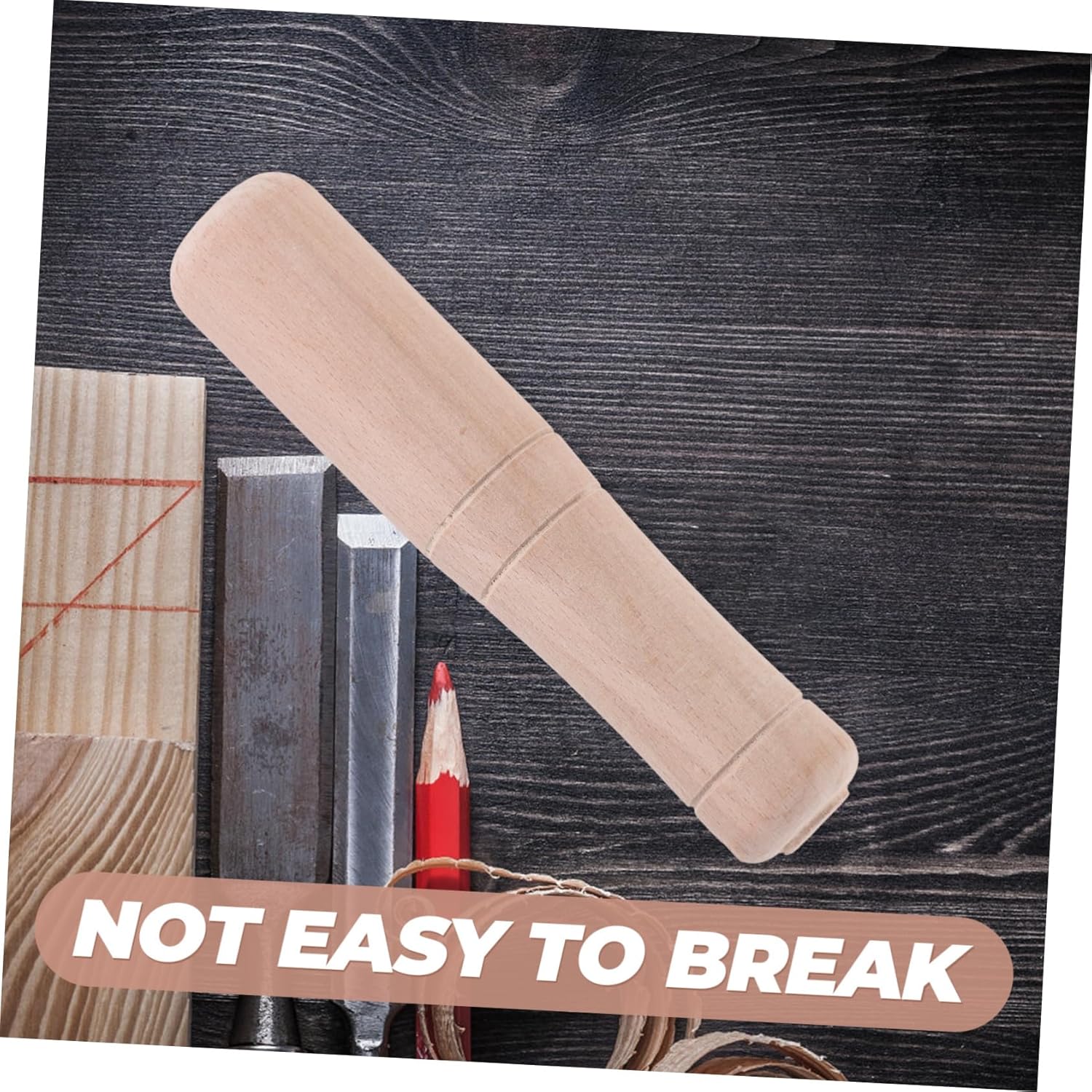 Holibanna Unique Handle Wood Hammer Toy for Kids