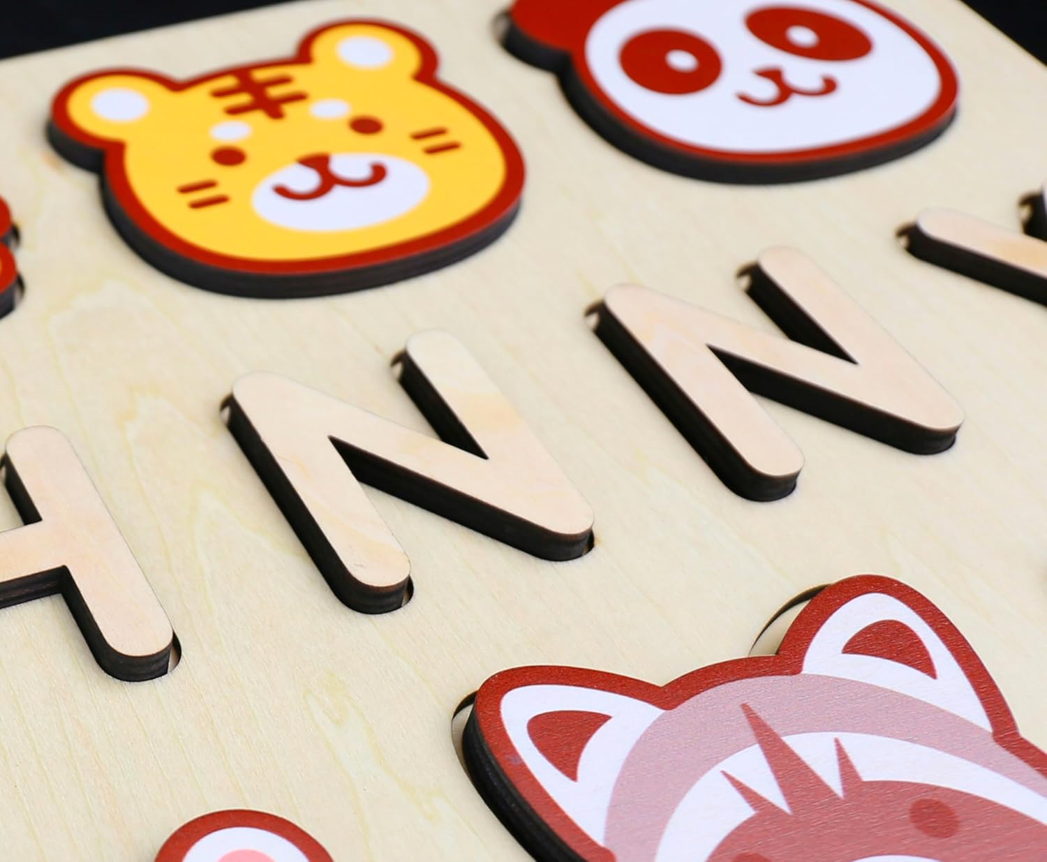 Vnque Personalized Wooden Name Puzzles for Kids 1