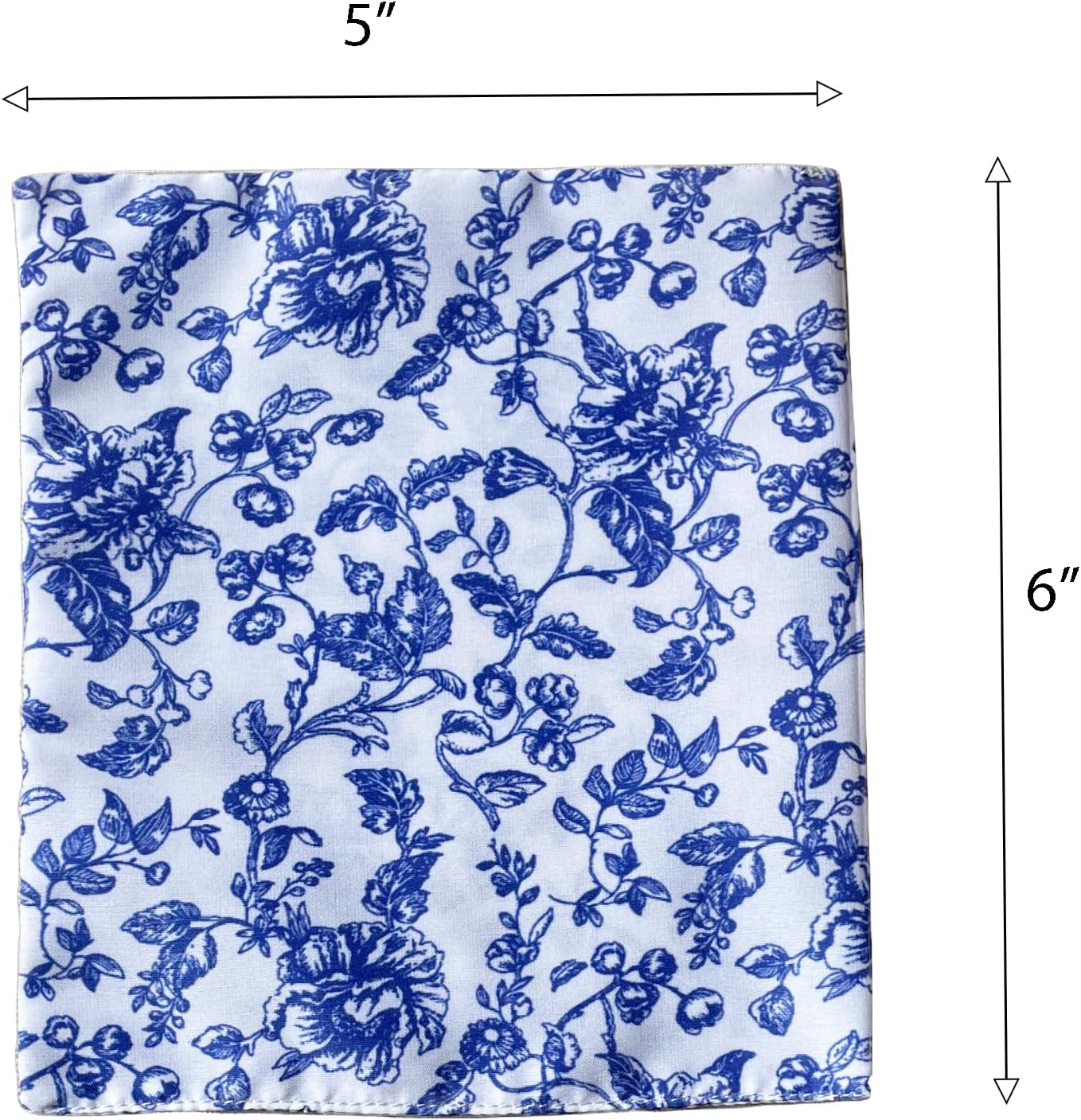 Inusitus Mini Bed Set for 6 Inch Dolls Blue Linen Wooden Frame