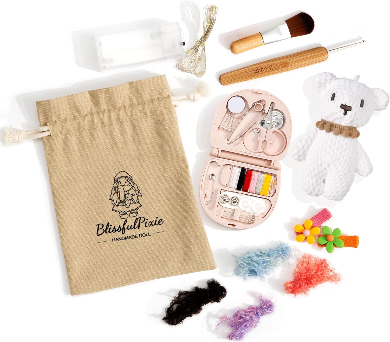 BlissfulPixie Handmade Waldorf Bunny Doll 12