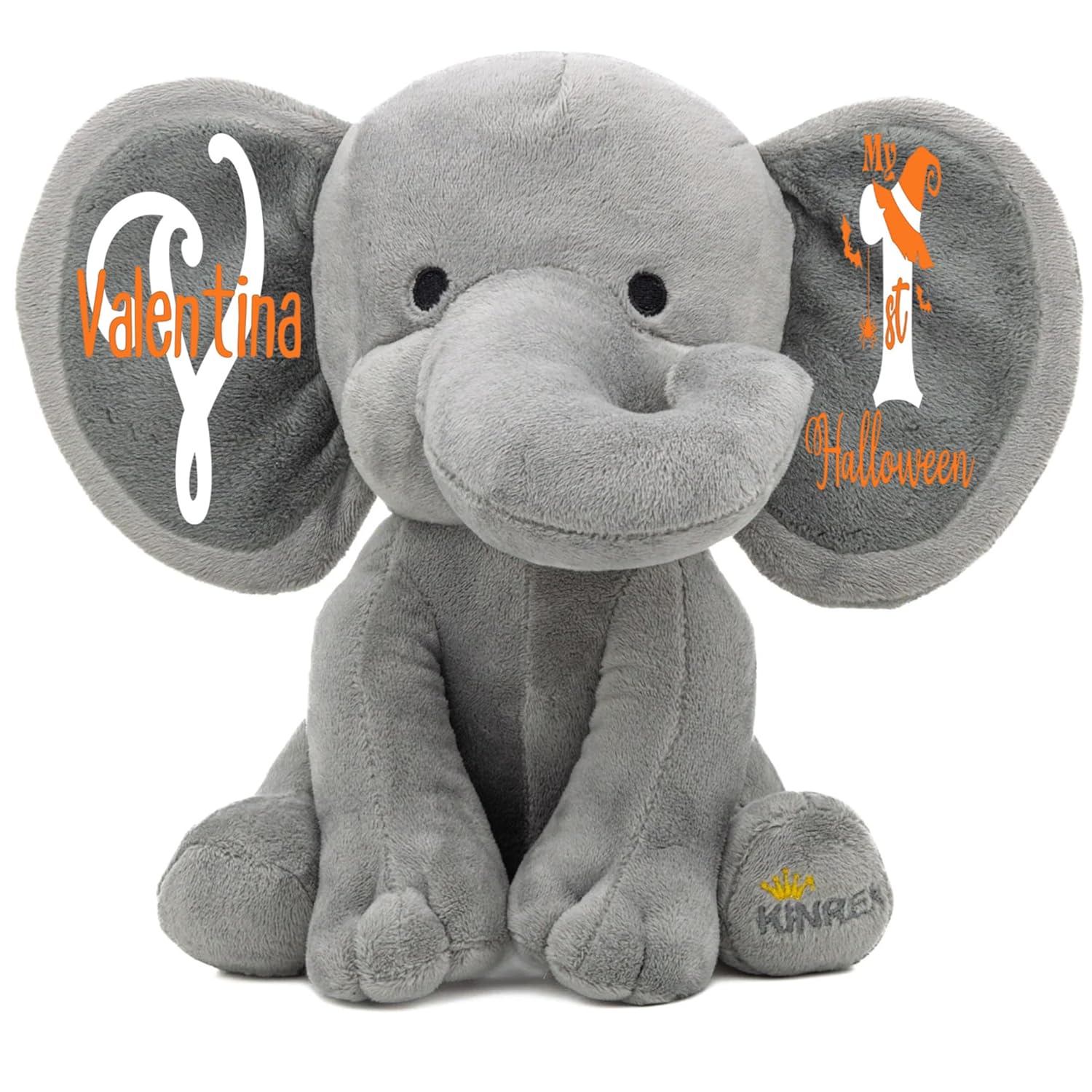 Personalized Elephant Stuffed Animal - My First Halloween