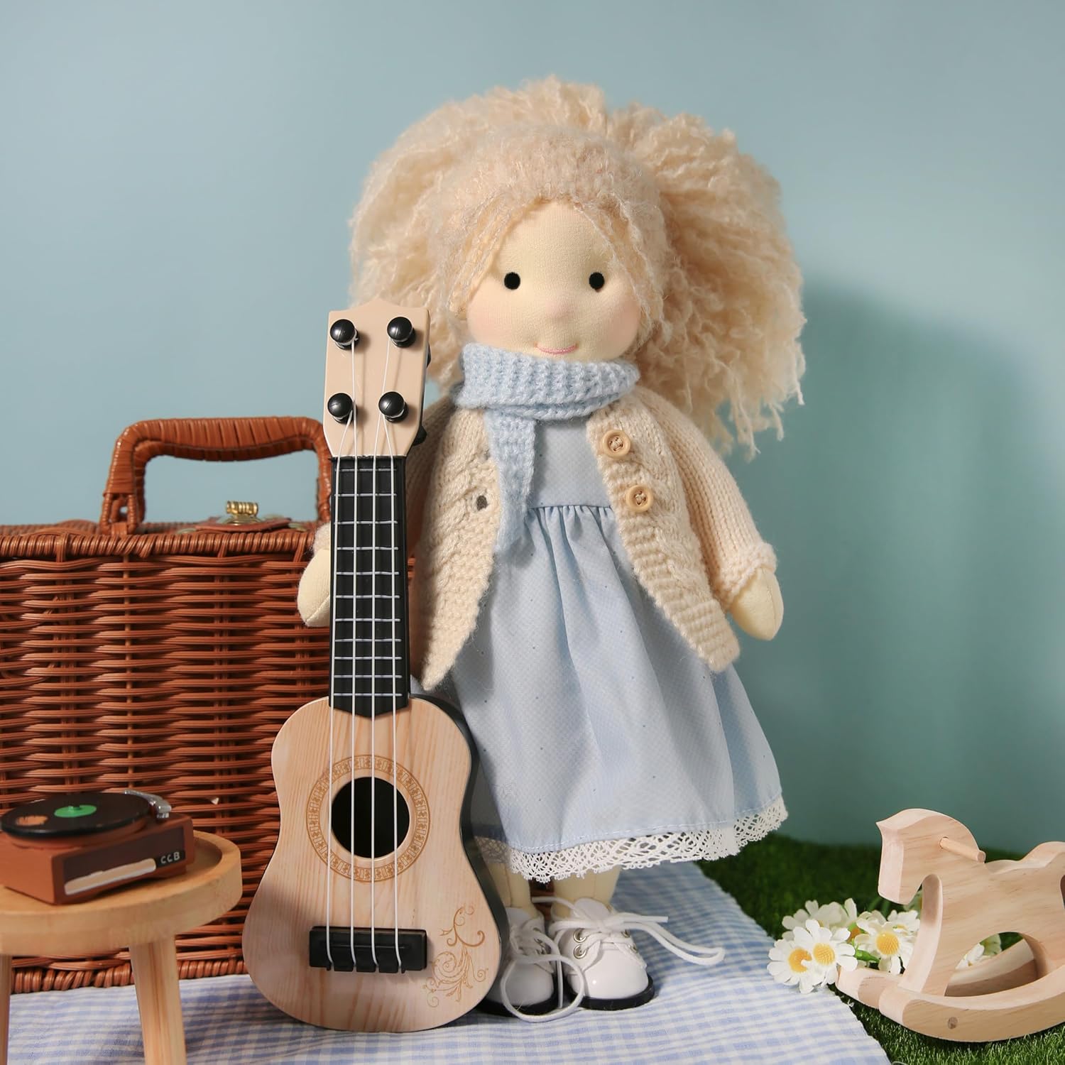 Handmade Waldorf Doll Florke 12 Soft Plush Girl