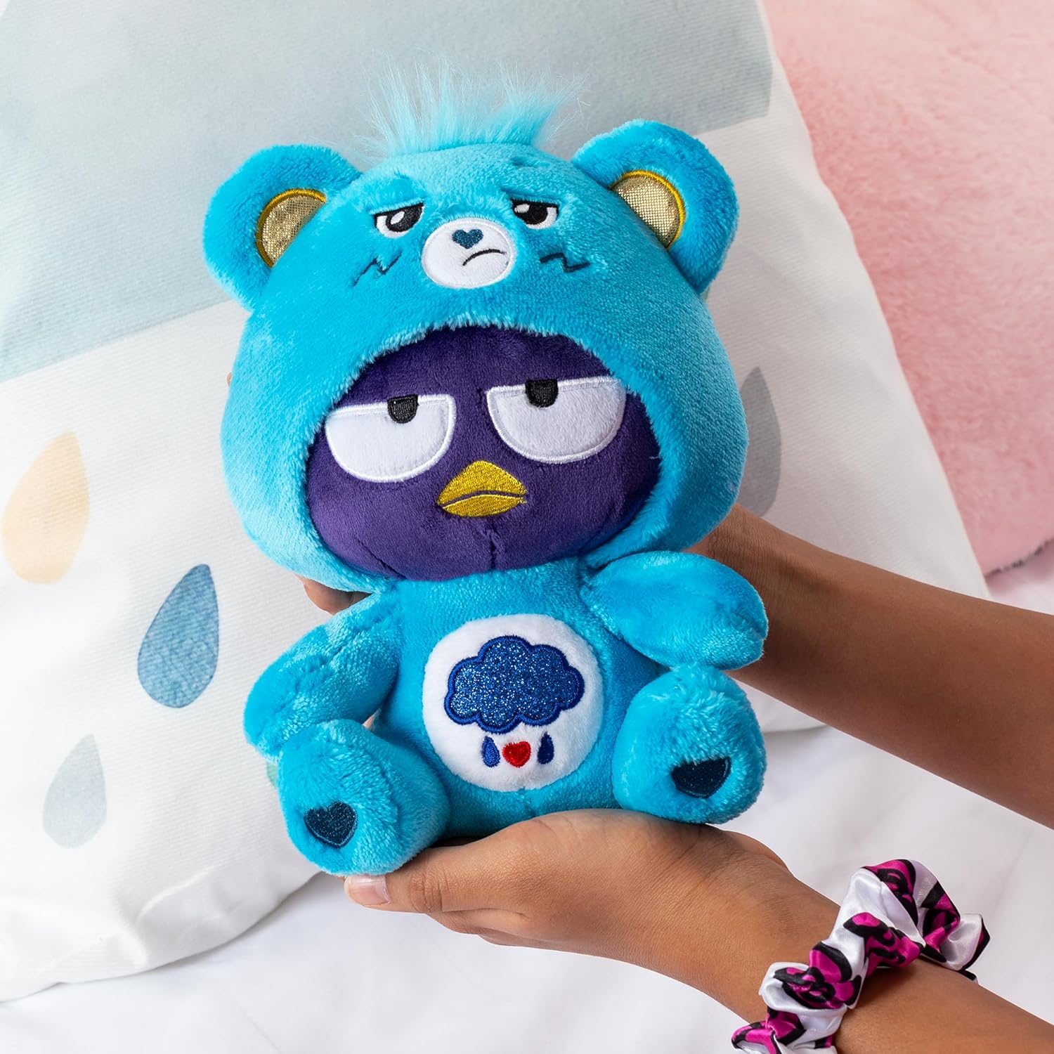 Care Bears - Badtz-Maru Dressed As Grumpy Bear Plush Soft and Huggable