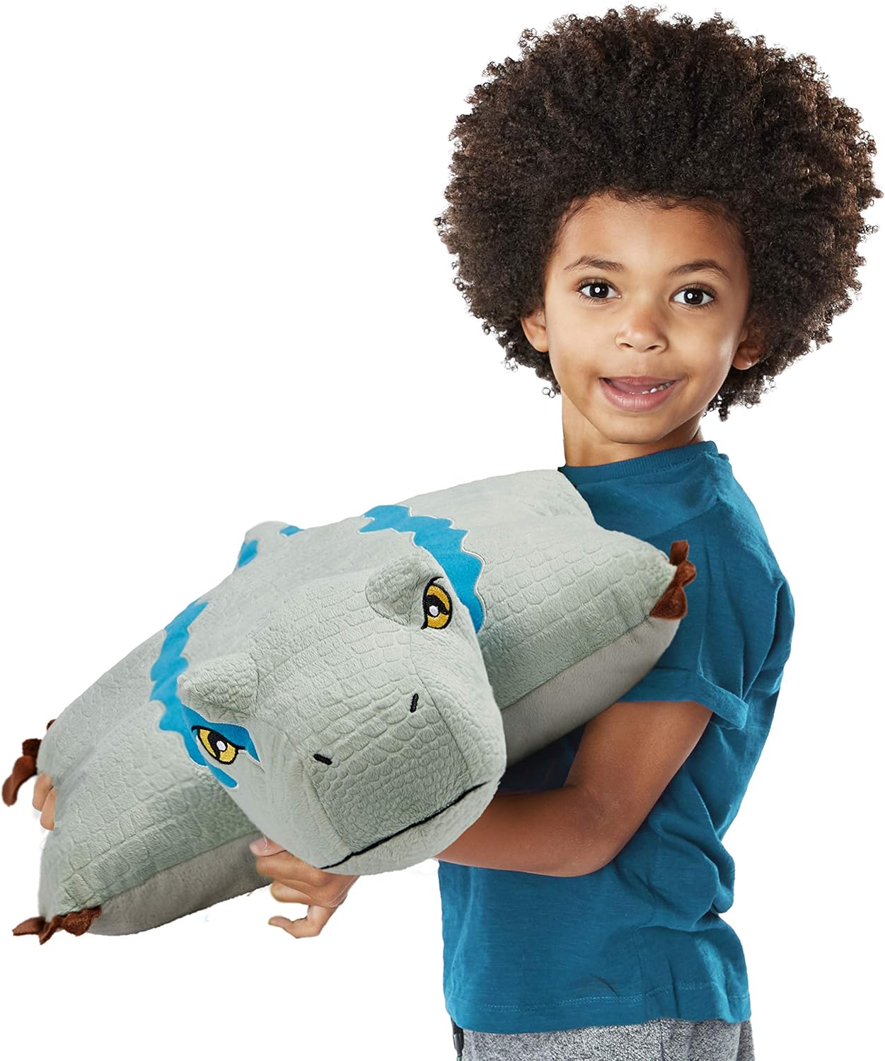 Pillow Pets 16 Blue Velociraptor Plush Stuffed Animal
