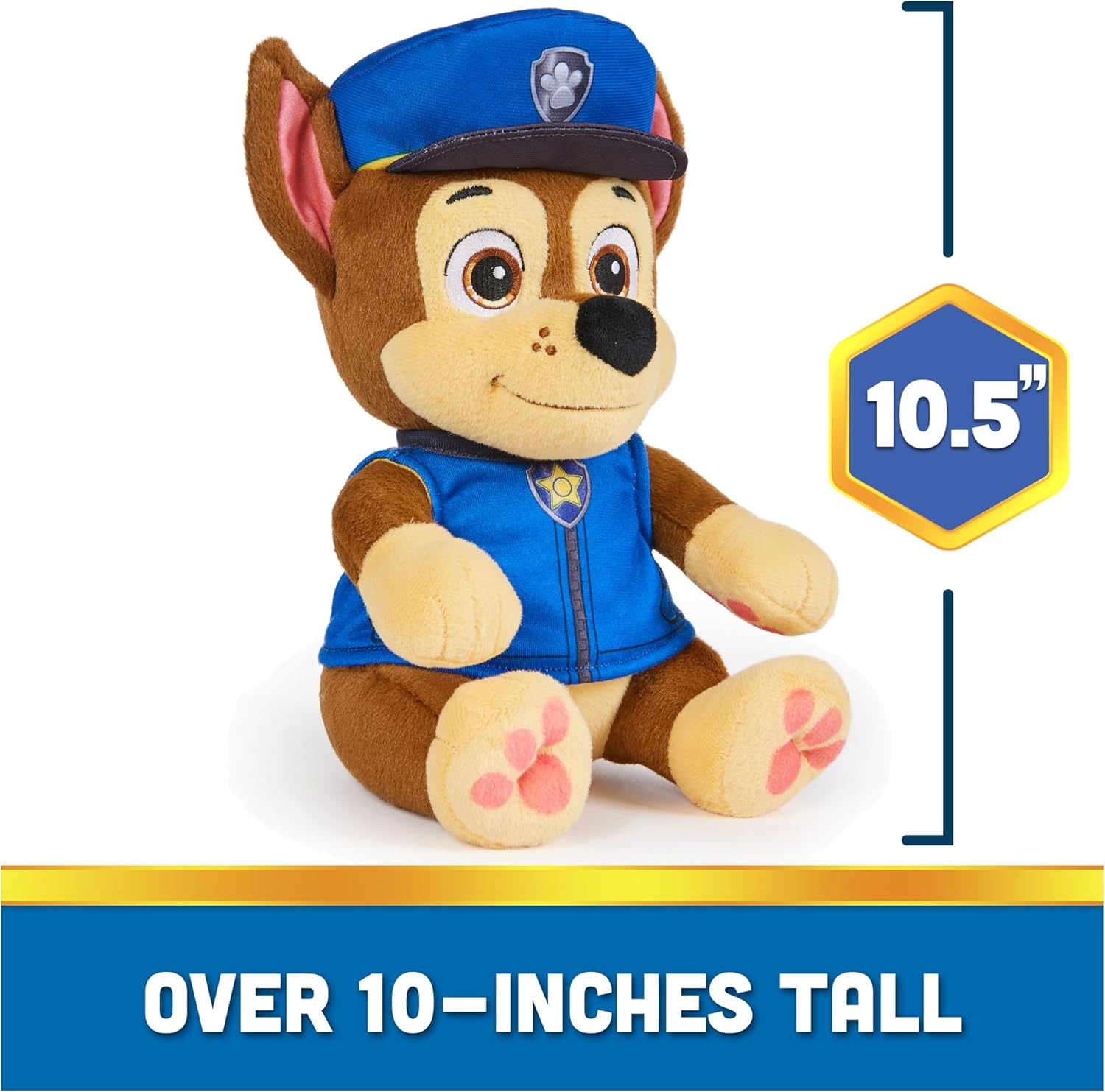 Paw Patrol Chase Plushie 10-Inch Reversible Bedtime Toy