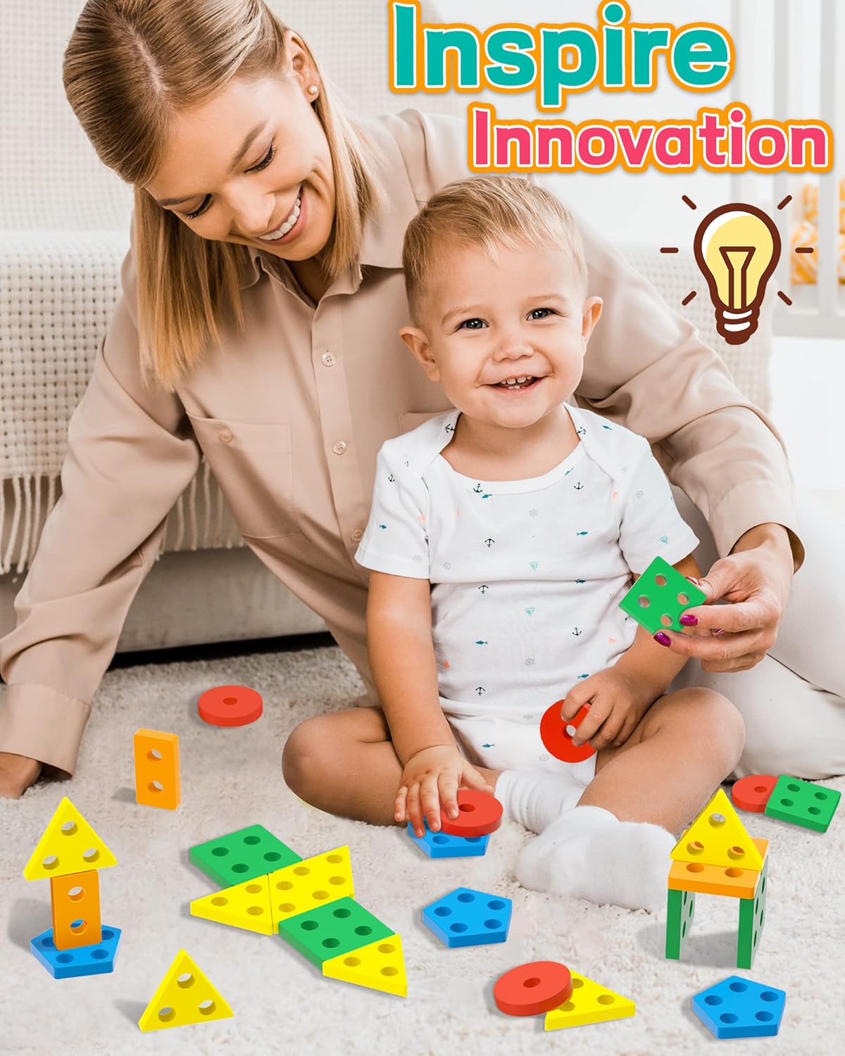 Zartores Montessori Wooden Sensory Toy Set