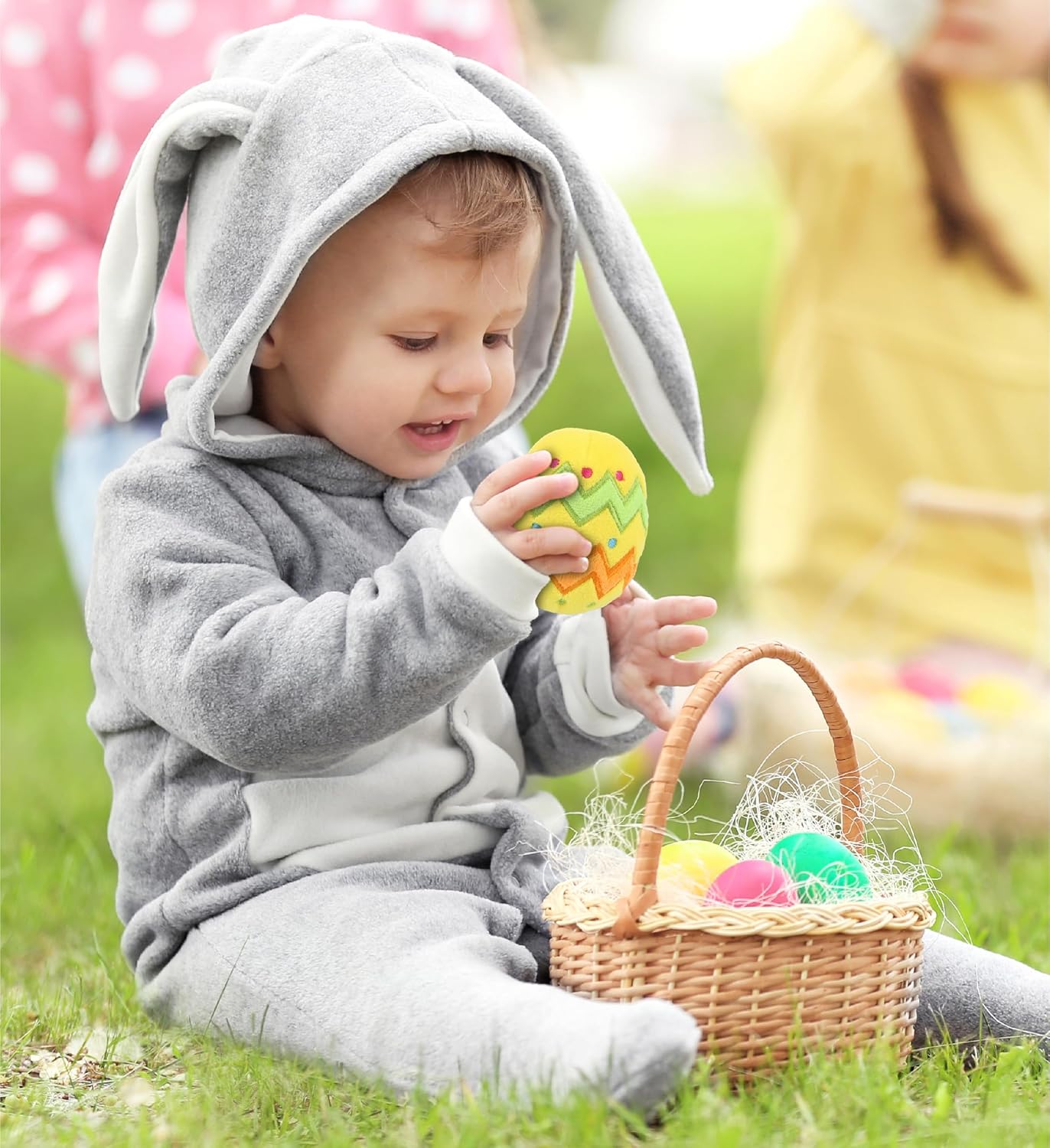 DolliBu Easter Egg Plush Toy - Soft Yellow 25 Inches